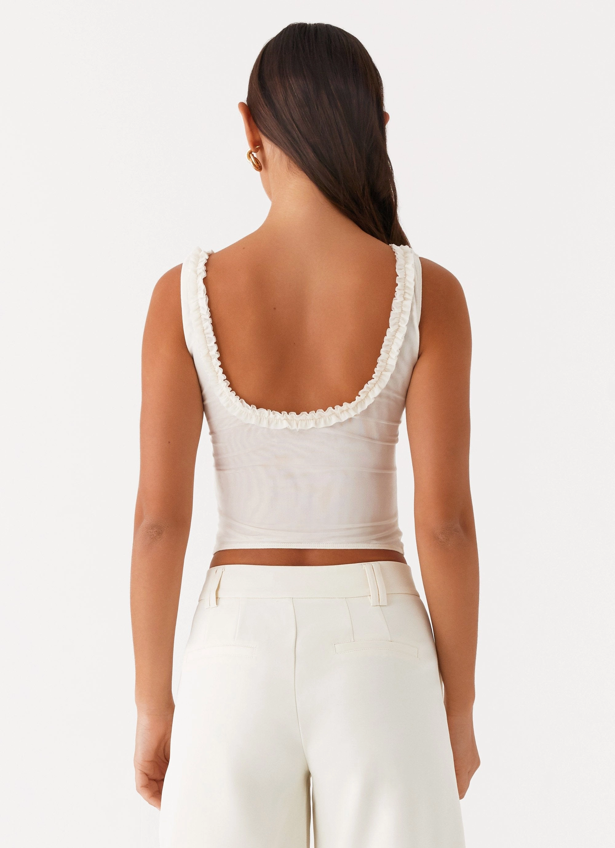Summer Loving Top - Ivory Easy to Wear Soft Inner Lining