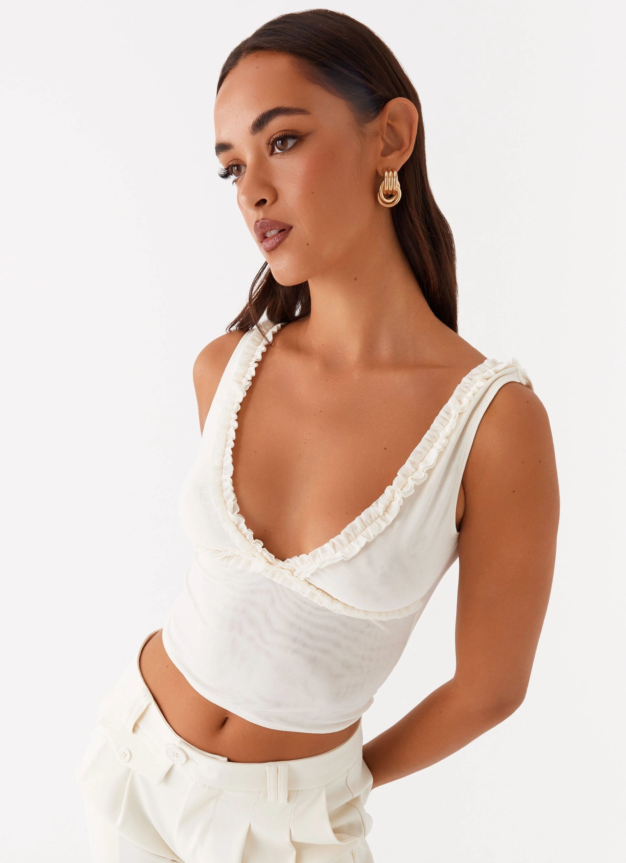 QuickDry Performance Summer Loving Top - Ivory