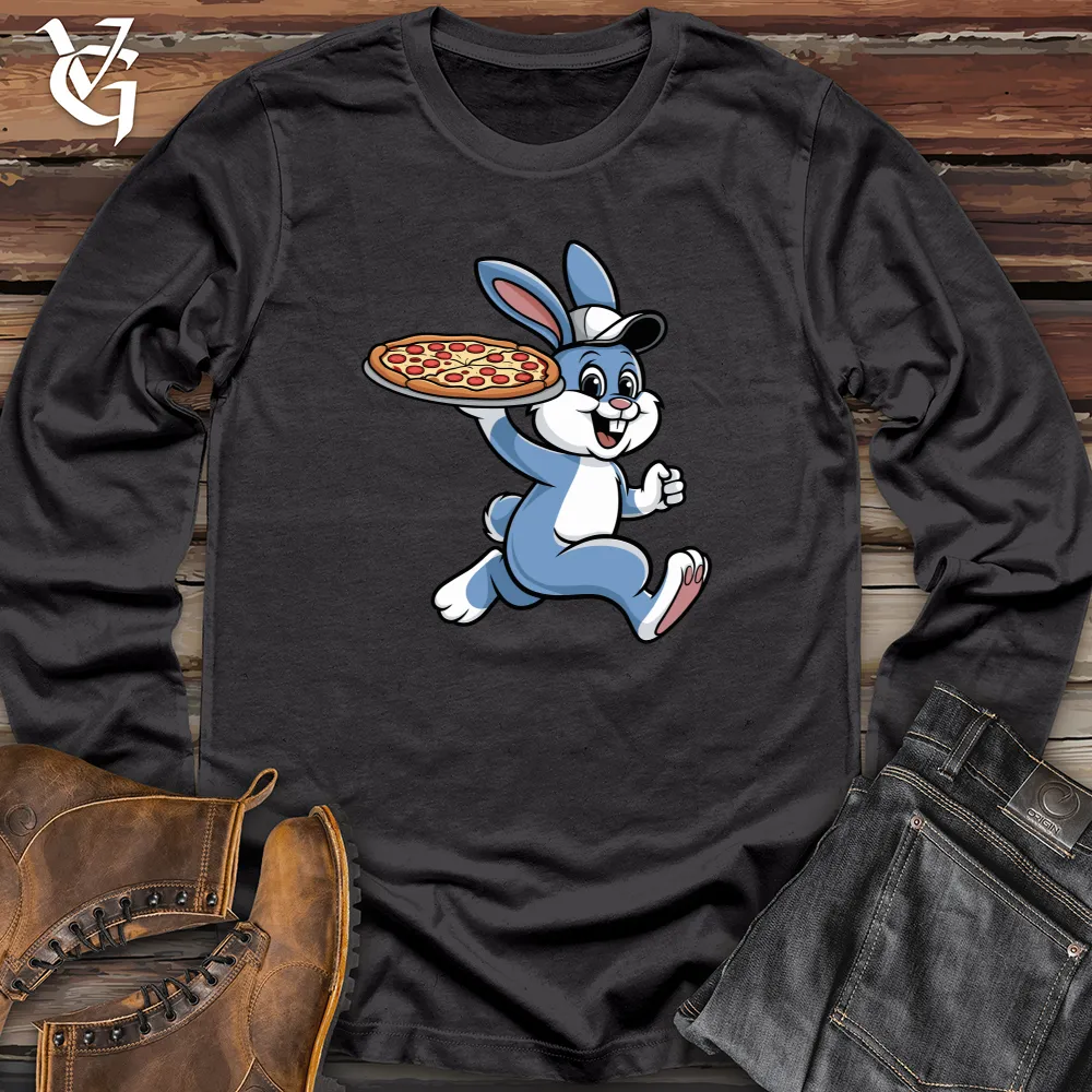 Rabbit Delivering Pizza Long Sleeve