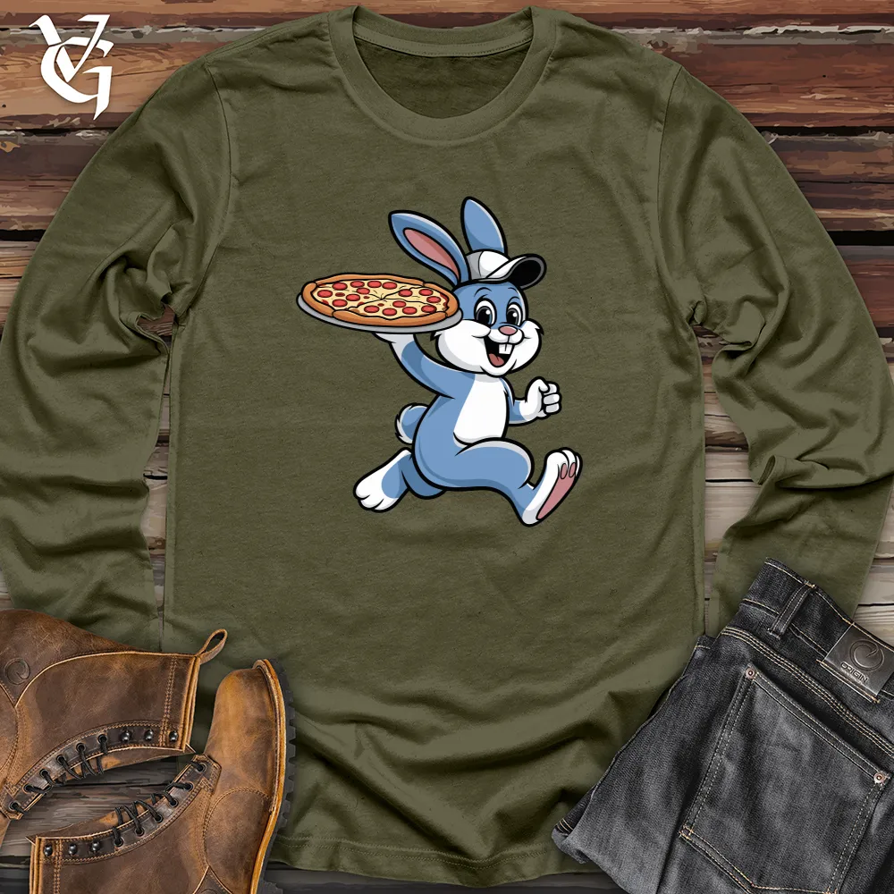 Rabbit Delivering Pizza Long Sleeve