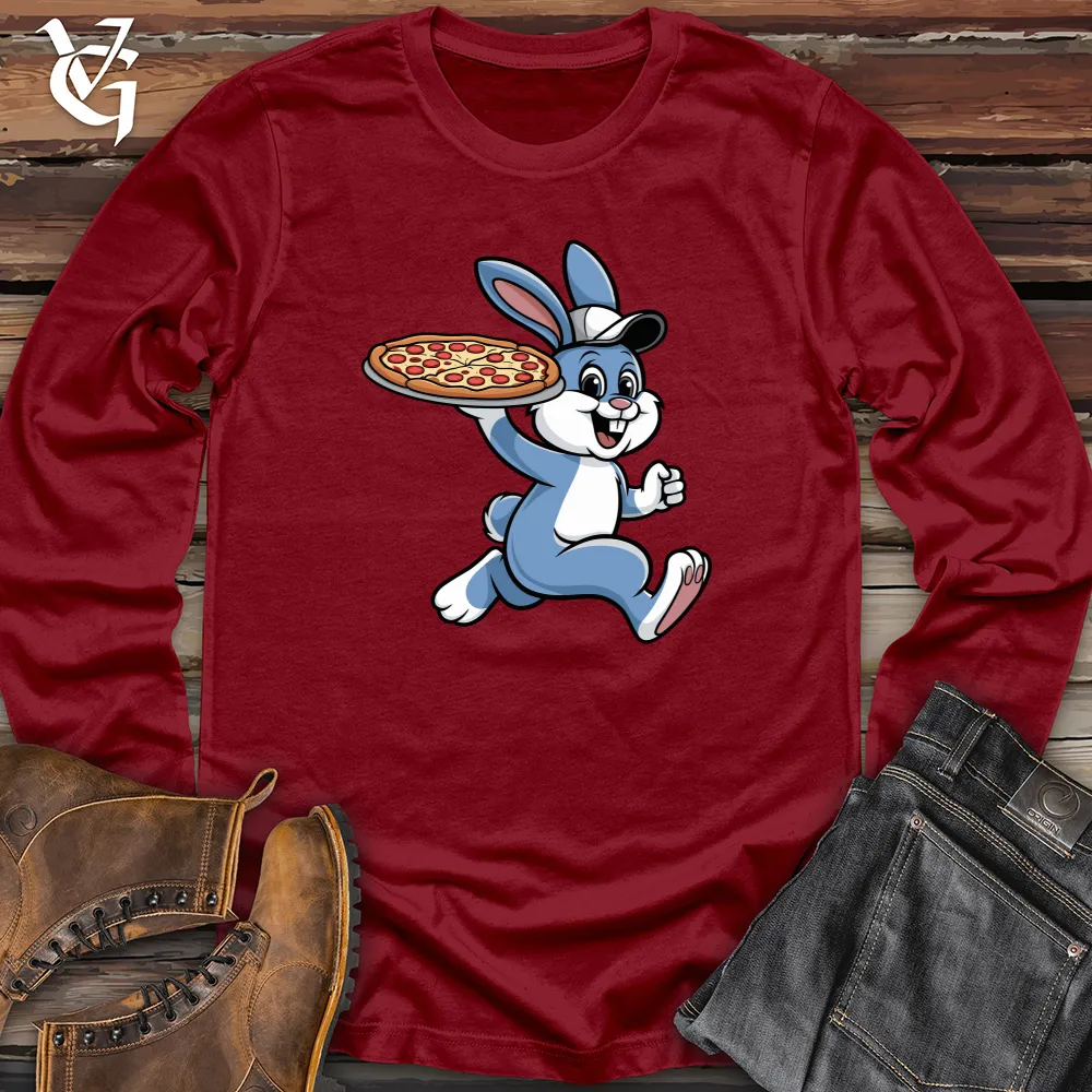 Rabbit Delivering Pizza Long Sleeve