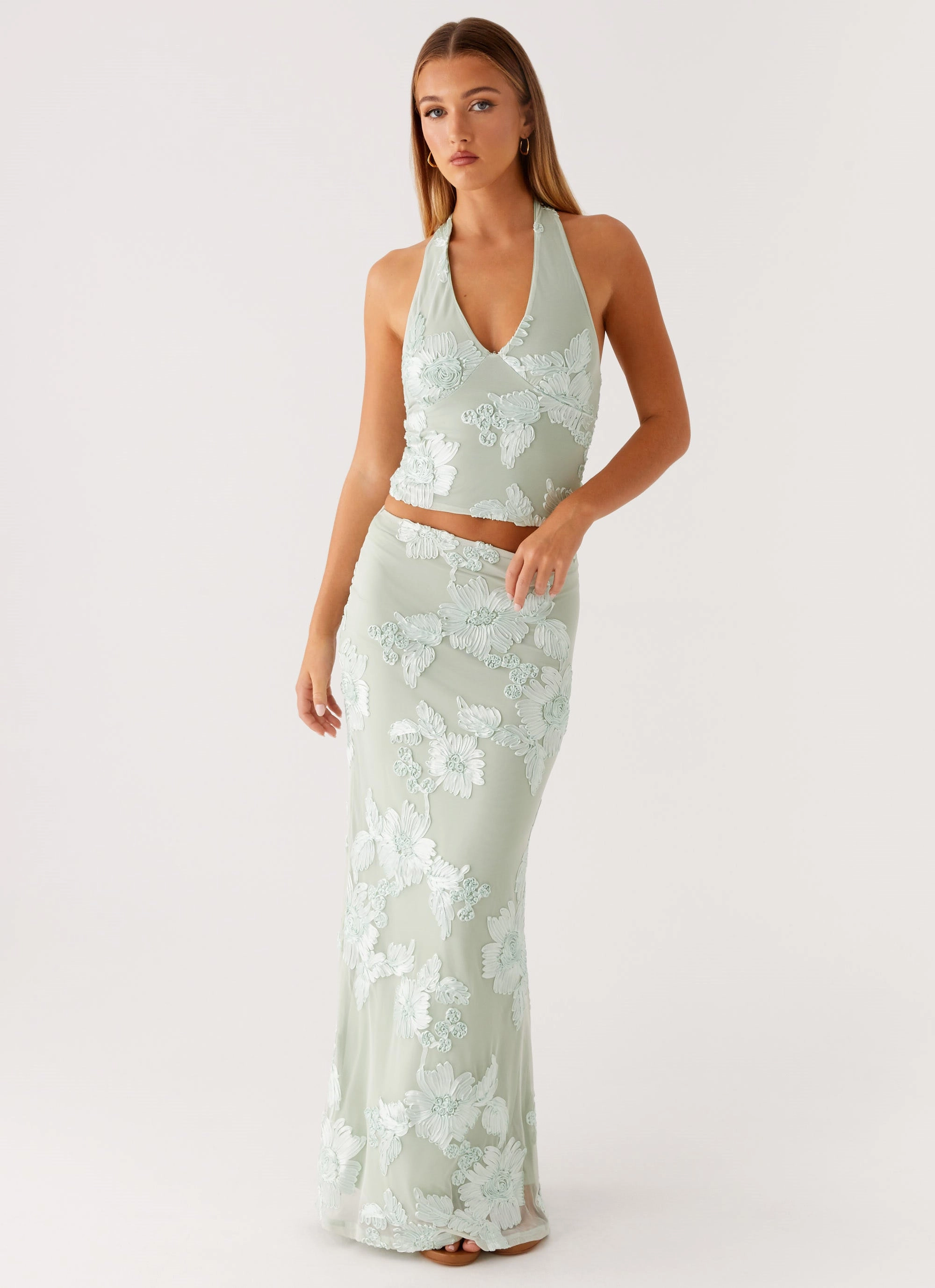 All Purpose Fit Radiate Maxi Skirt - Sage