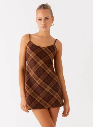 Radio Star Mini Dress - Plaid Profile Enhancer