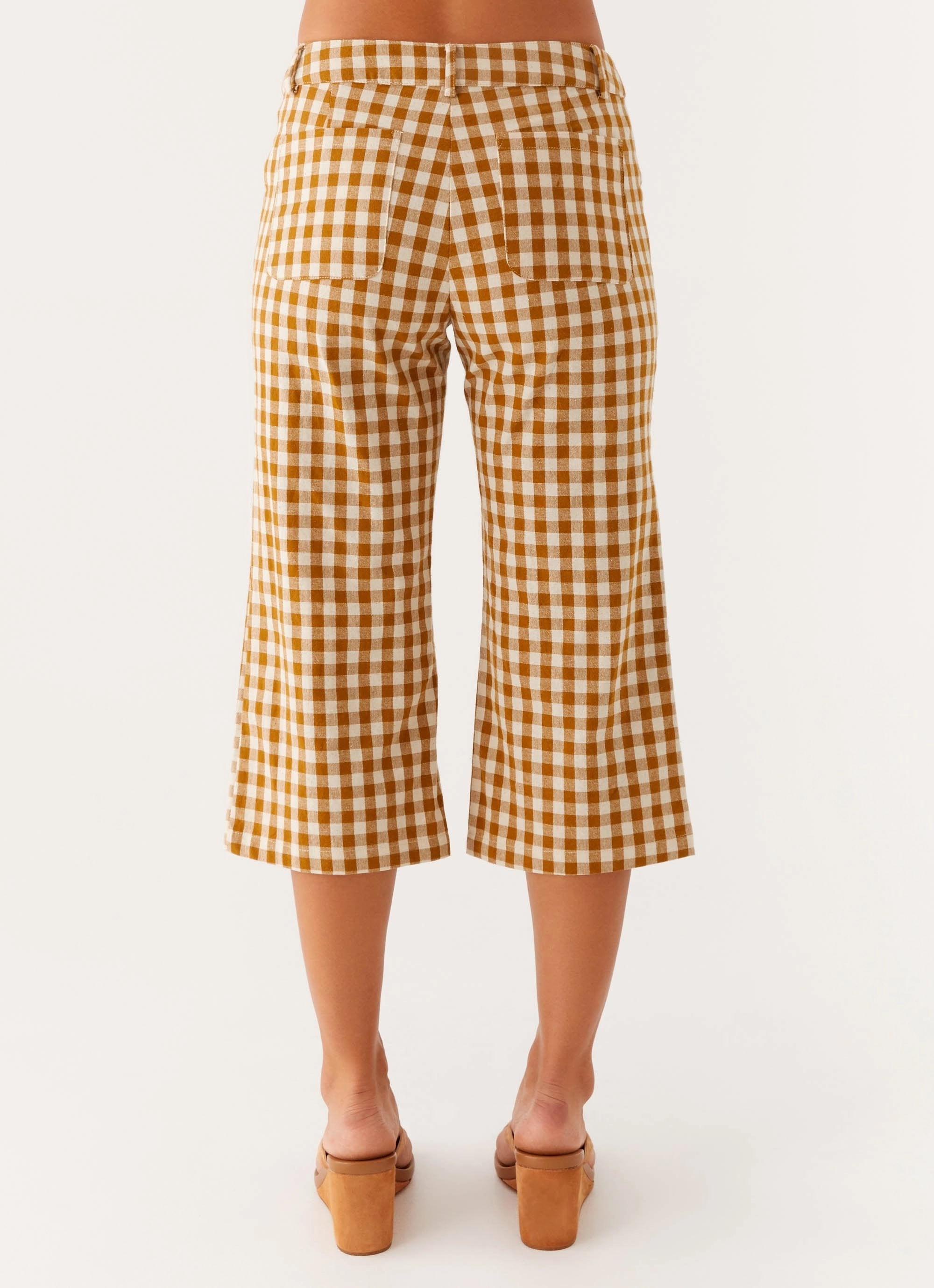 Radley Capri Pants - Brown Gingham AllDayComfort