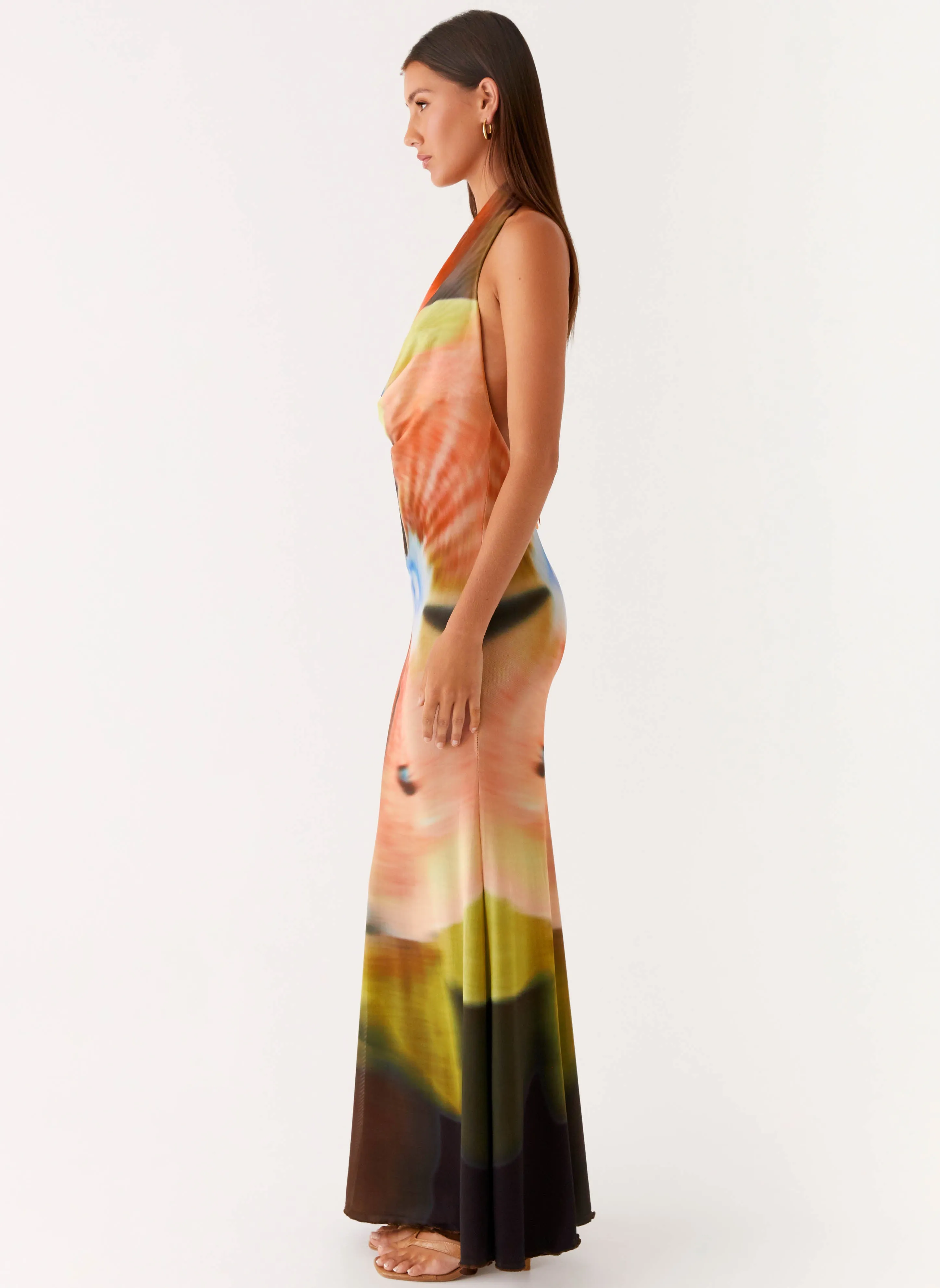 Chic Balance Comfortable Touch Raellia Maxi Dress - Moody Floral