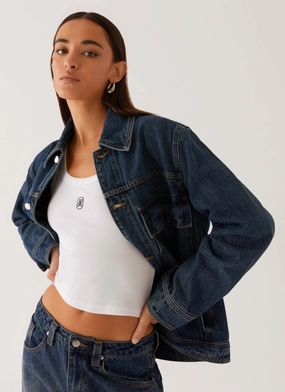 Raelynn Denim Jacket - Indigo Ventilation System