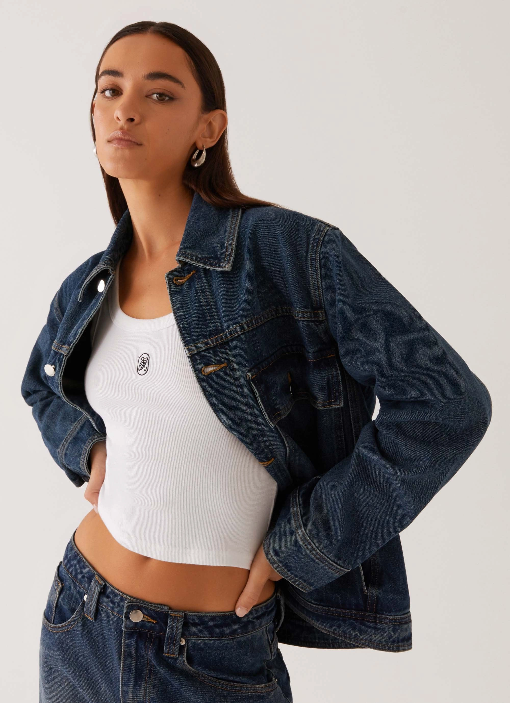 Raelynn Denim Jacket - Indigo Ventilation System