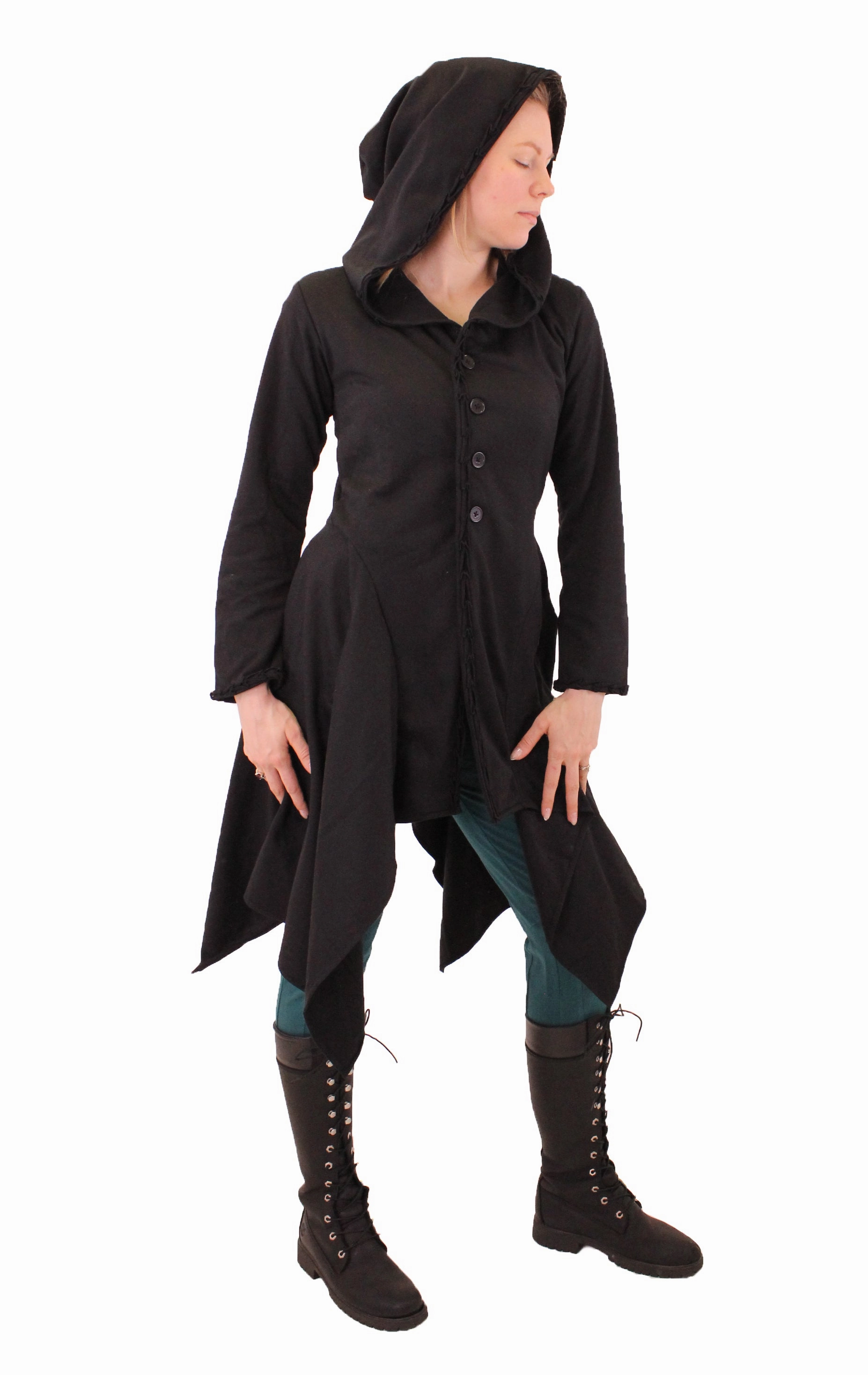 FadeResistant Print Shawl Lapel Rag Coat
