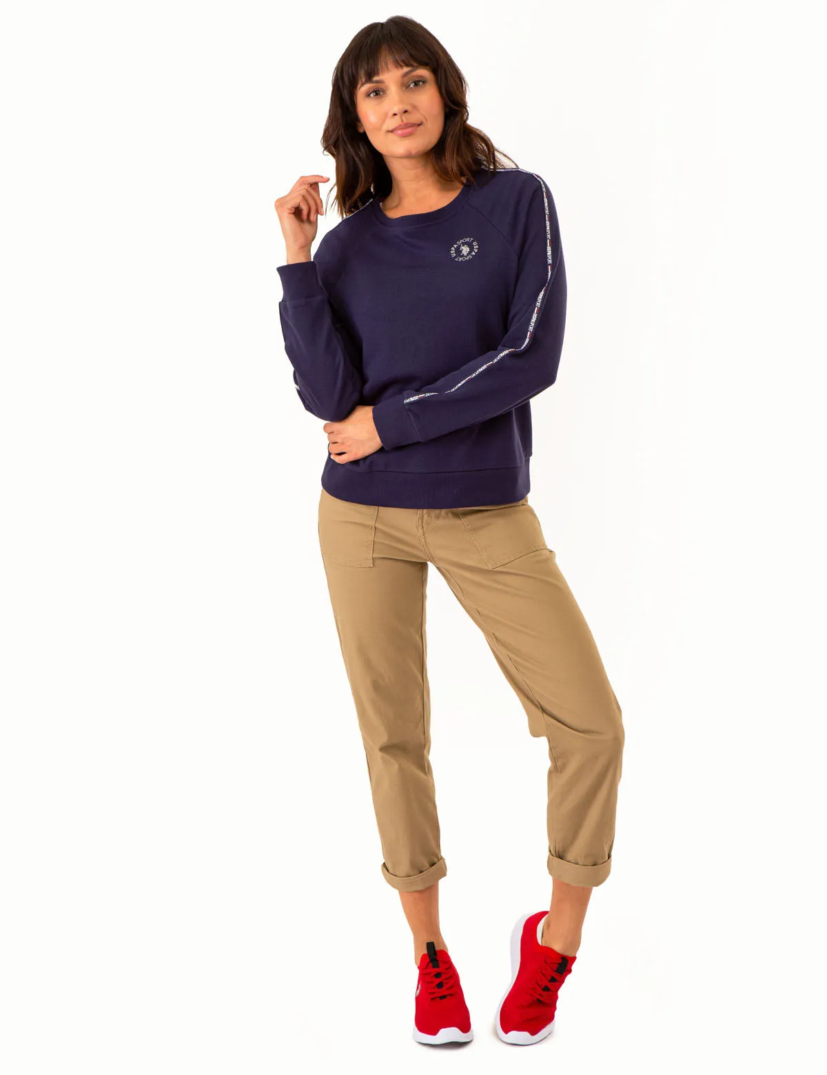 RAGLAN SLEEVE PULLOVER SWEATSHIRT