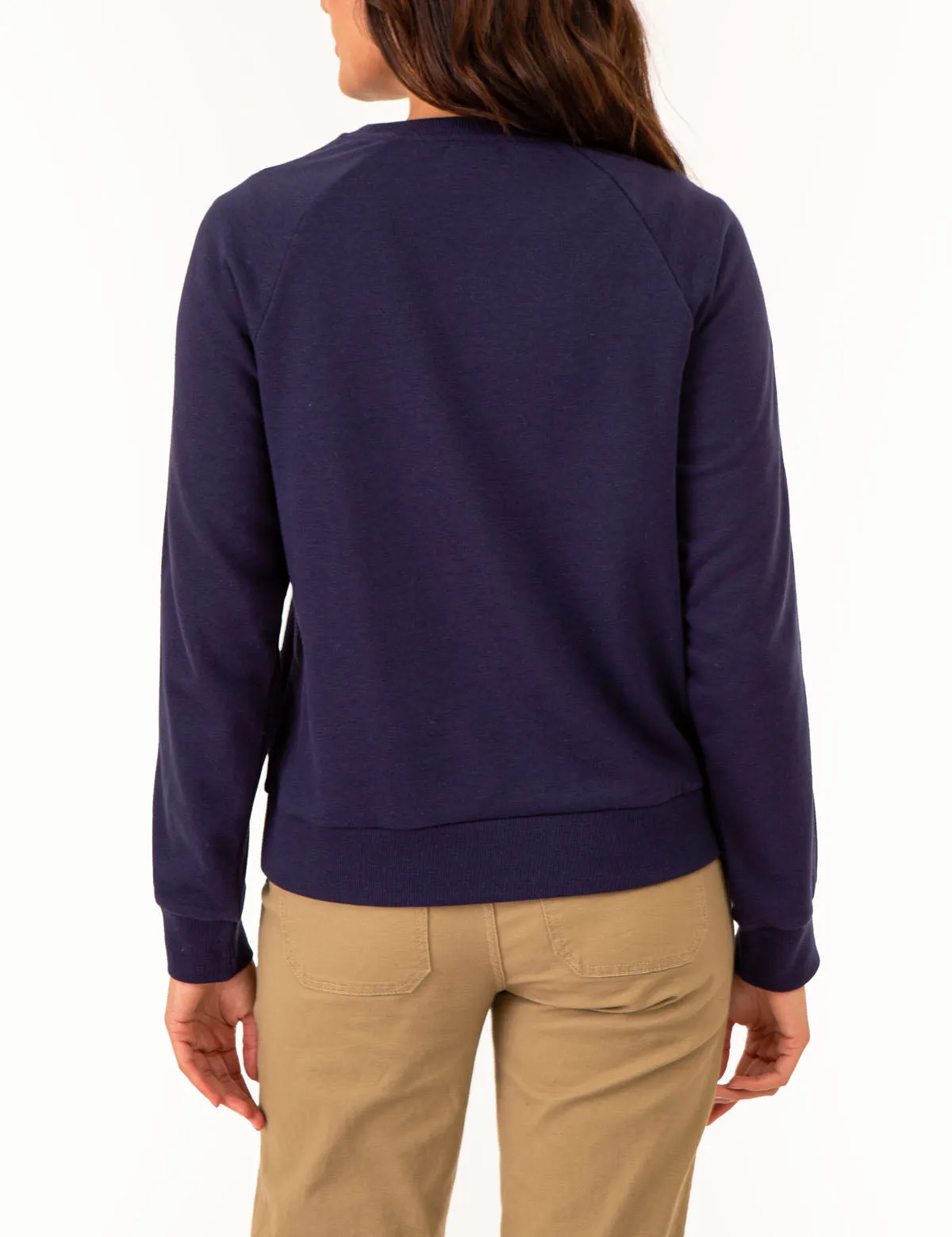 RAGLAN SLEEVE PULLOVER SWEATSHIRT
