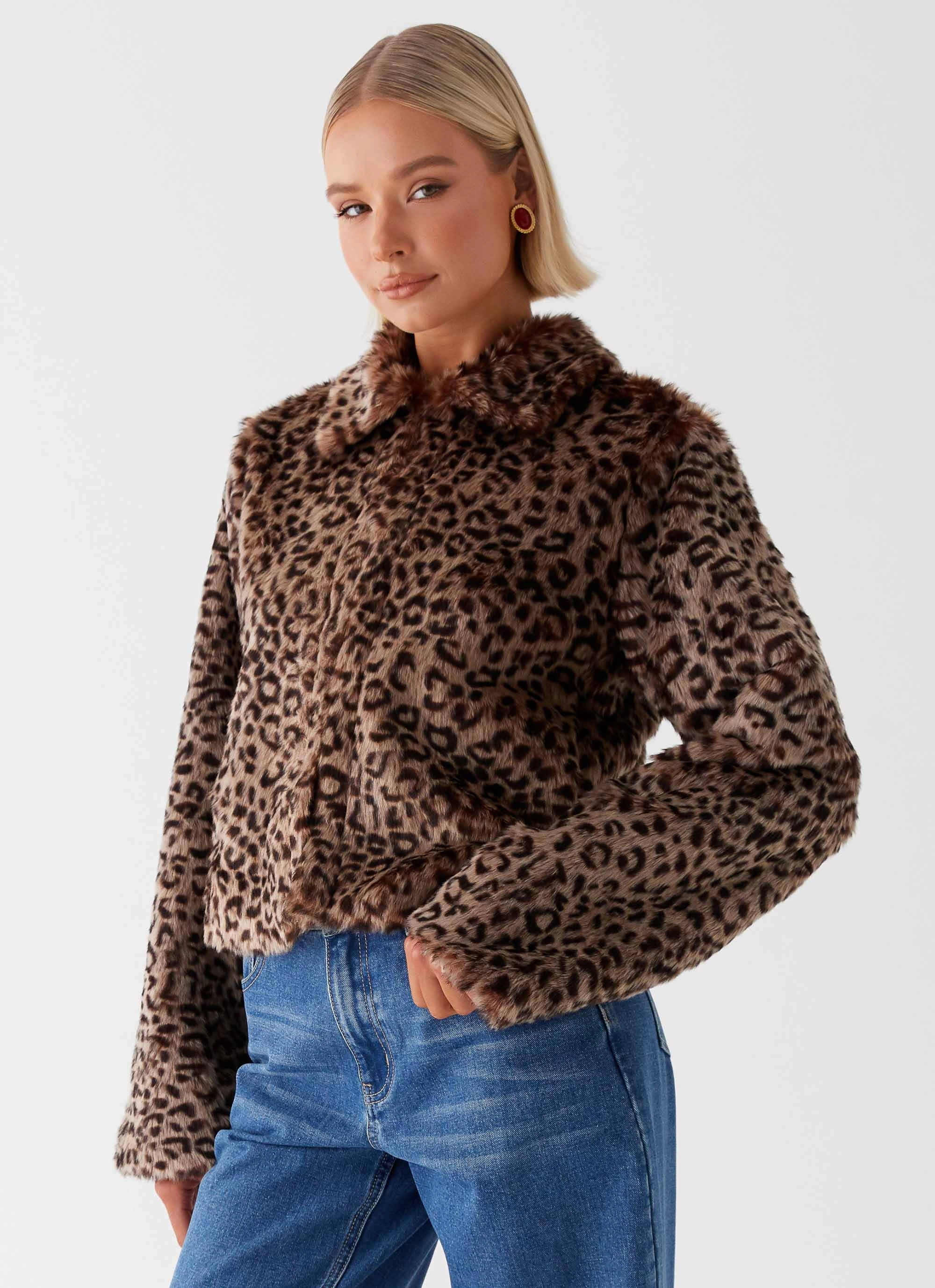 Raleigh Fur Jacket - Leopard Changeable Style