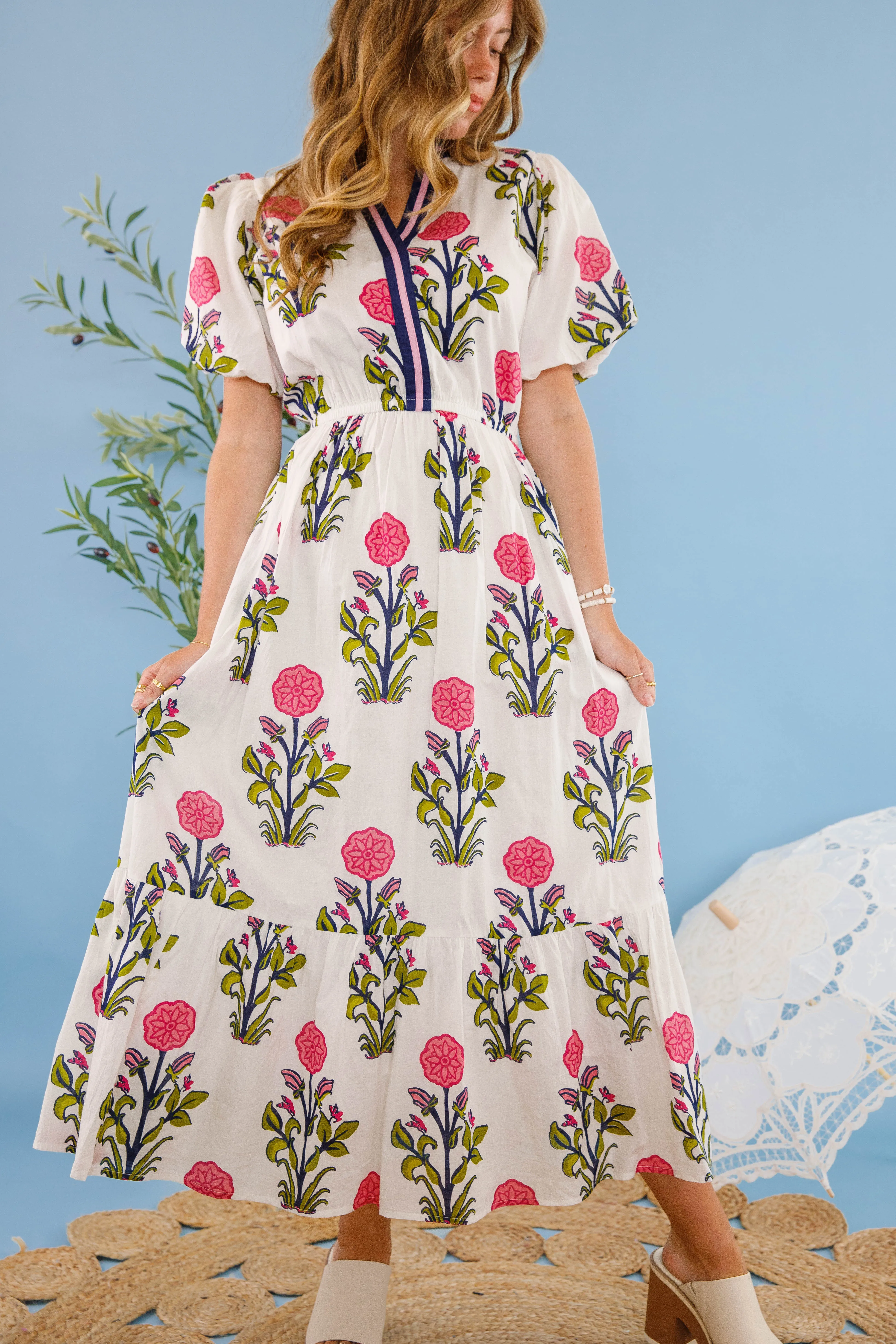 Stylish and Comfortable Street-Style Bring Me Back To Life Midi Dress-White