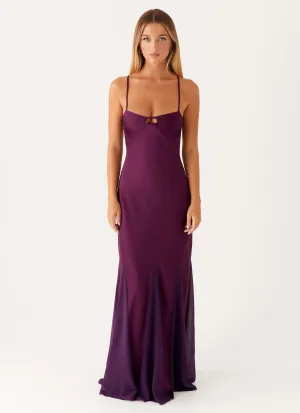 Fresh Texture Ravello Maxi Dress - Mulberry