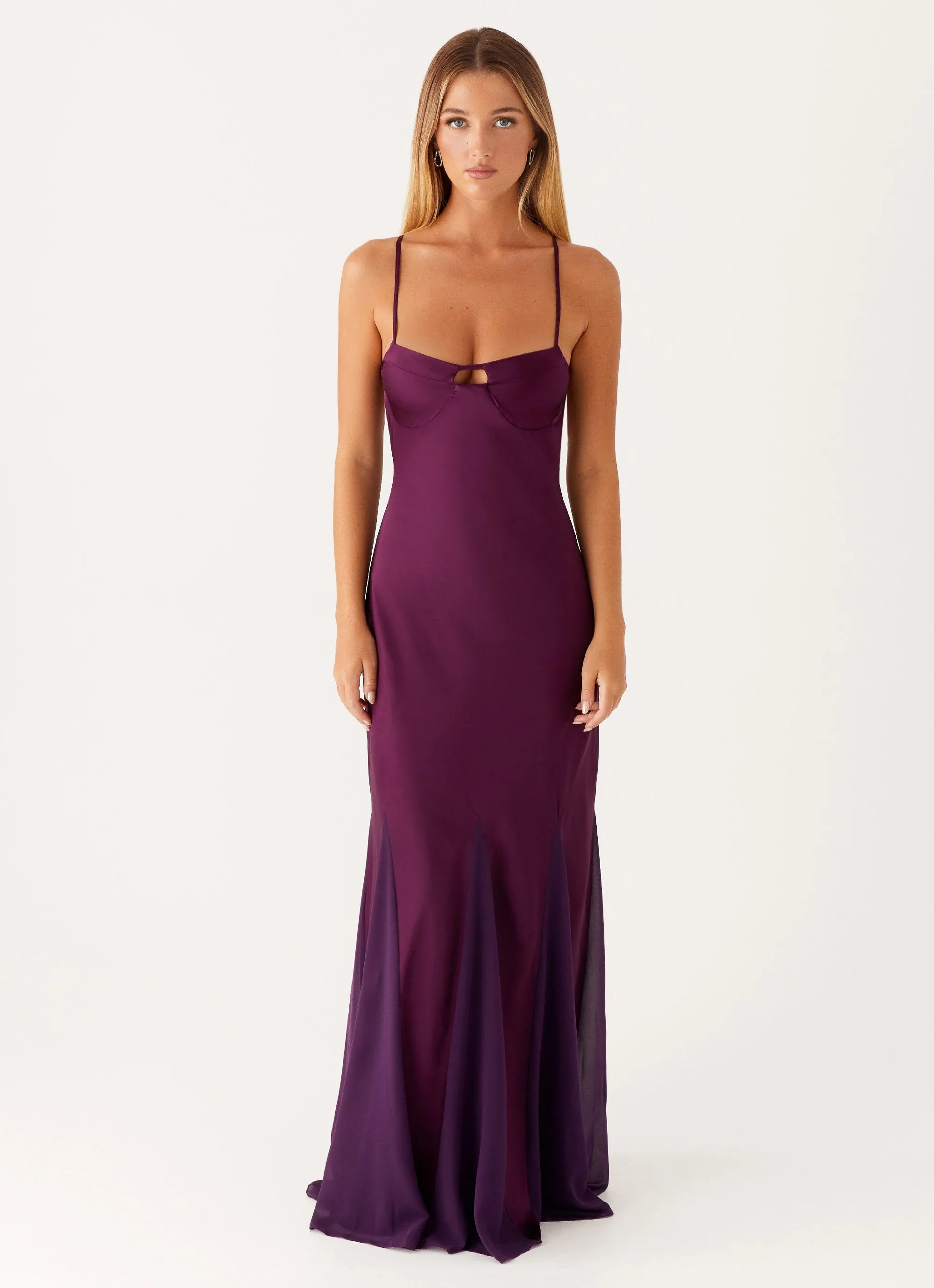Fresh Texture Ravello Maxi Dress - Mulberry