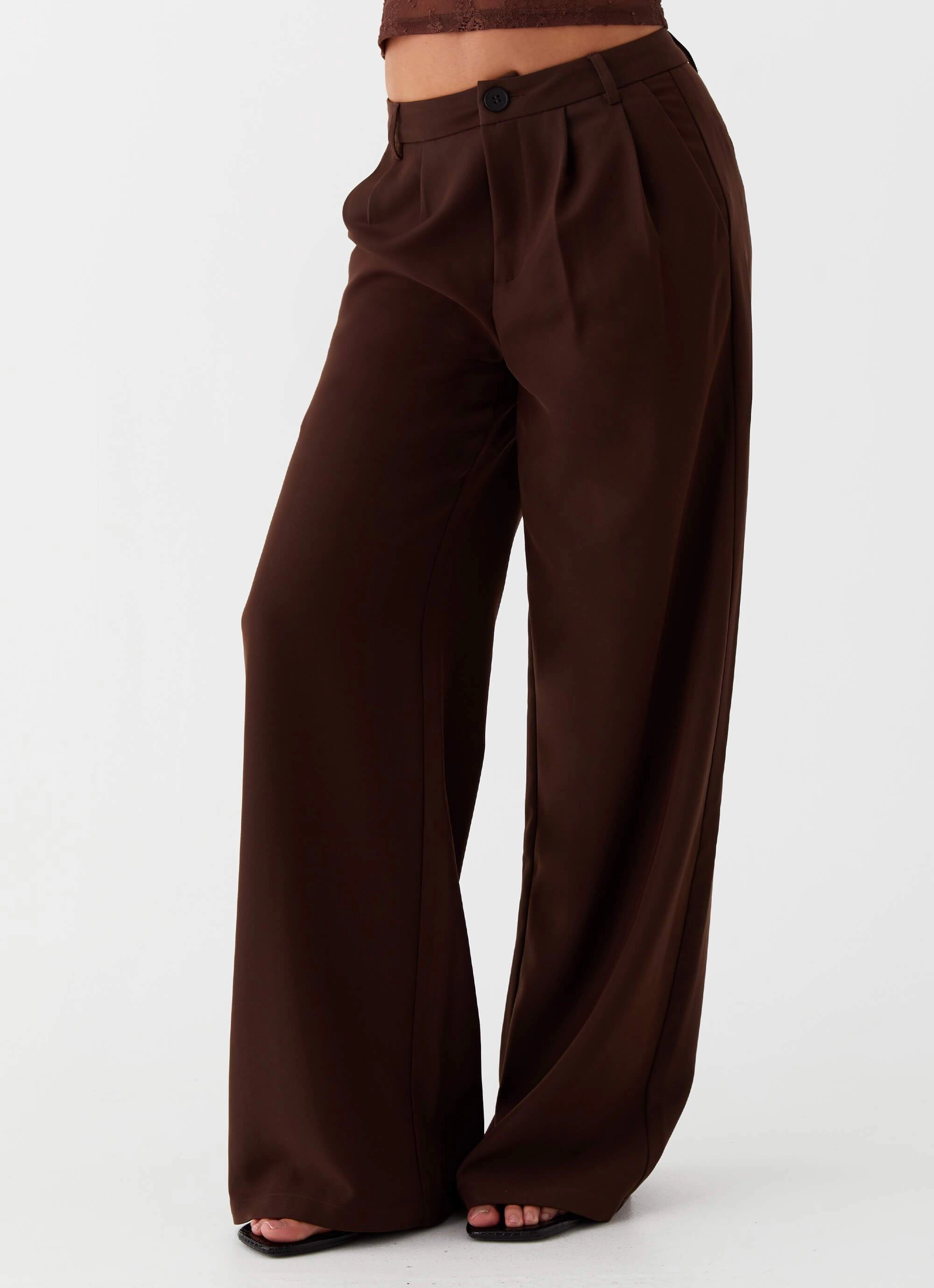 Flexible Comfort Wear Ravenscroft Suit Pants - Dark Chocolate