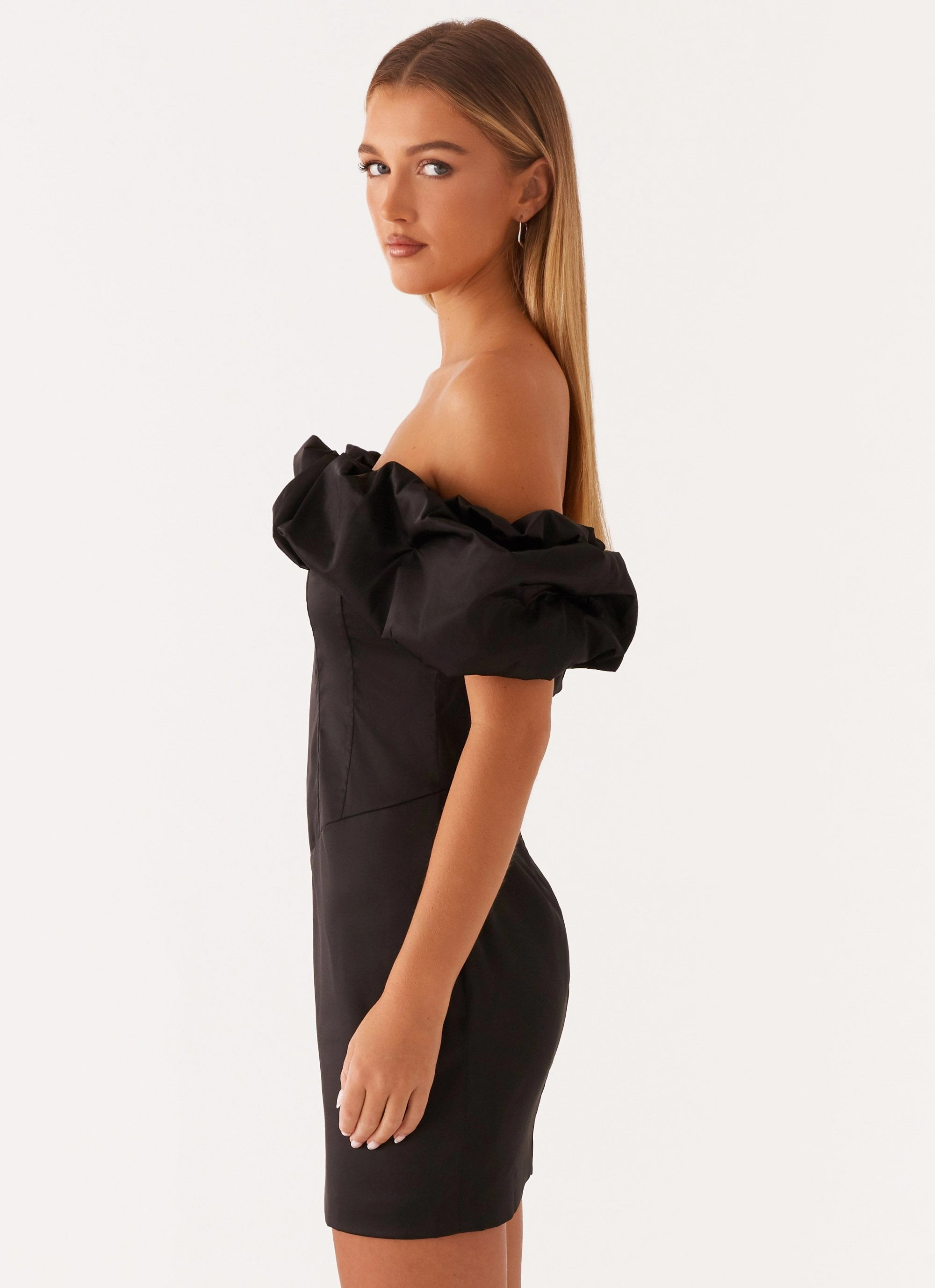 Read My Mind Mini Dress - Black Birthday-Celebration Functional-Design
