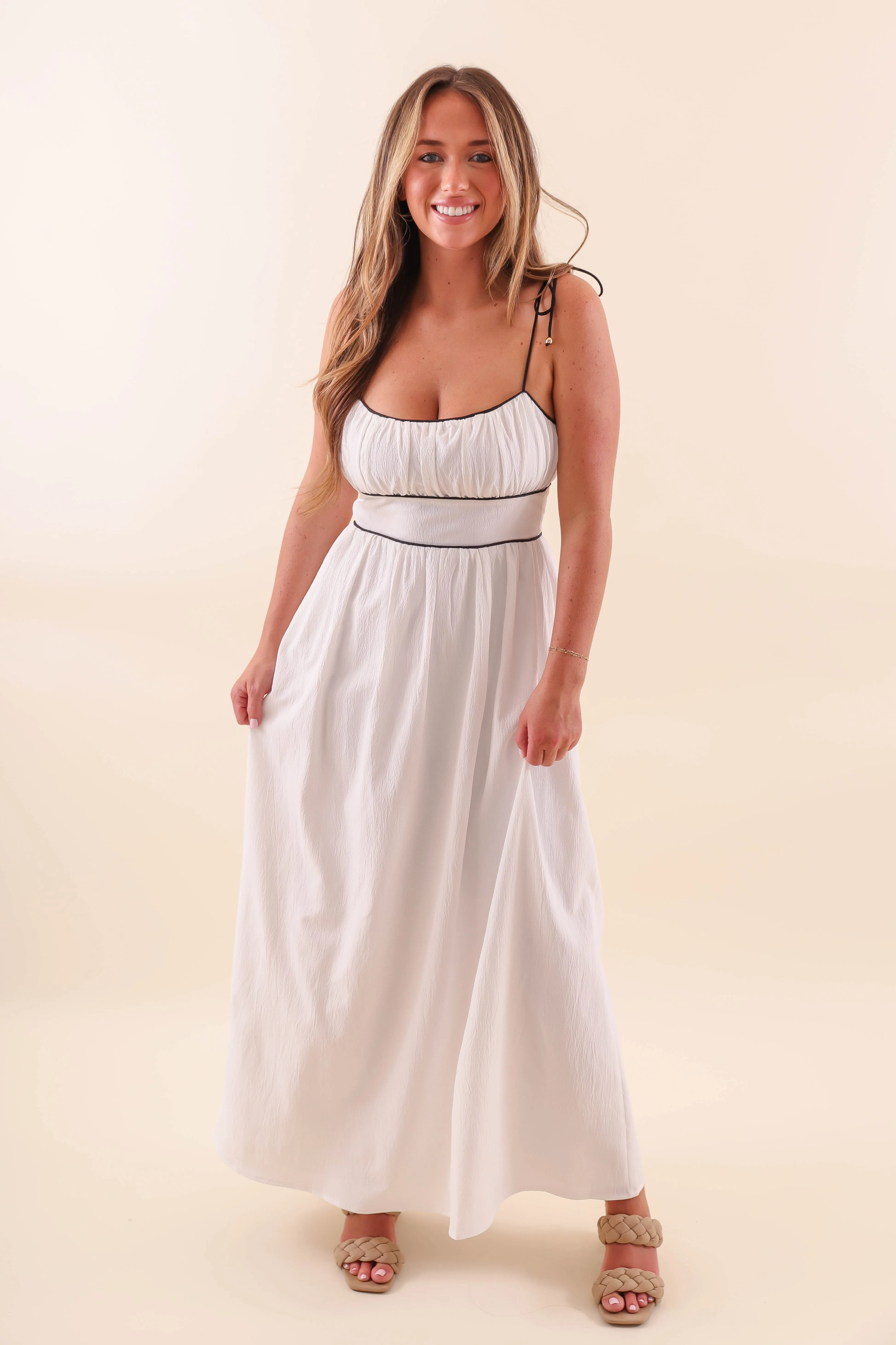 Reading Your Poems Maxi Dress-White Silk Flow Balanced Light