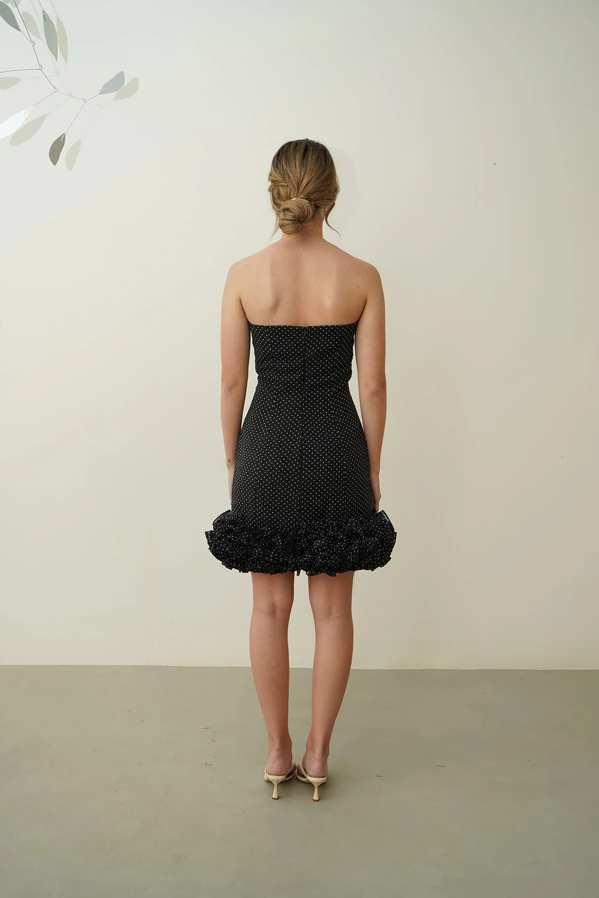 Lightweight Sable Chaud Dotted Dress