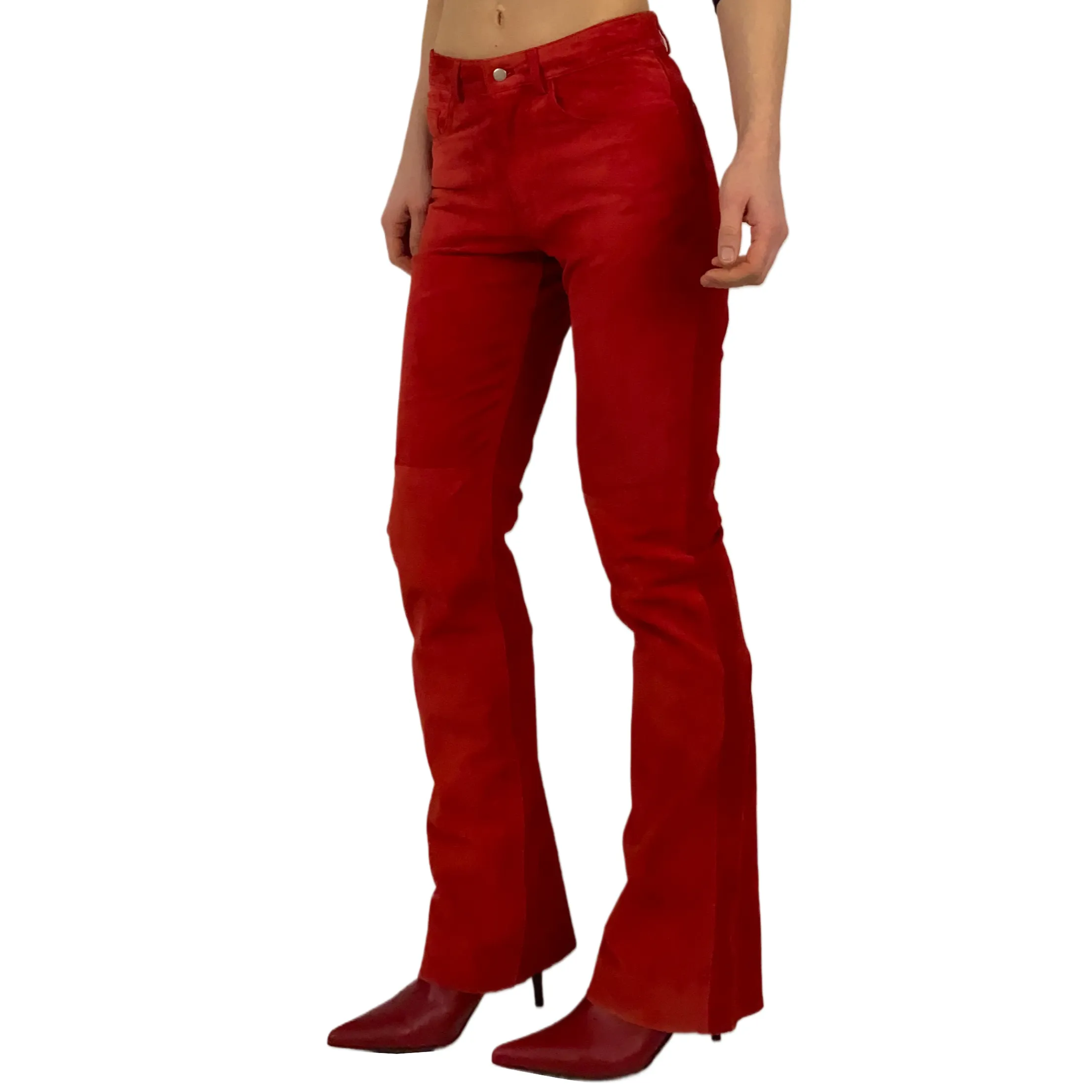 Red Leather Pants (XS)