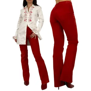 Red Leather Pants (XS)