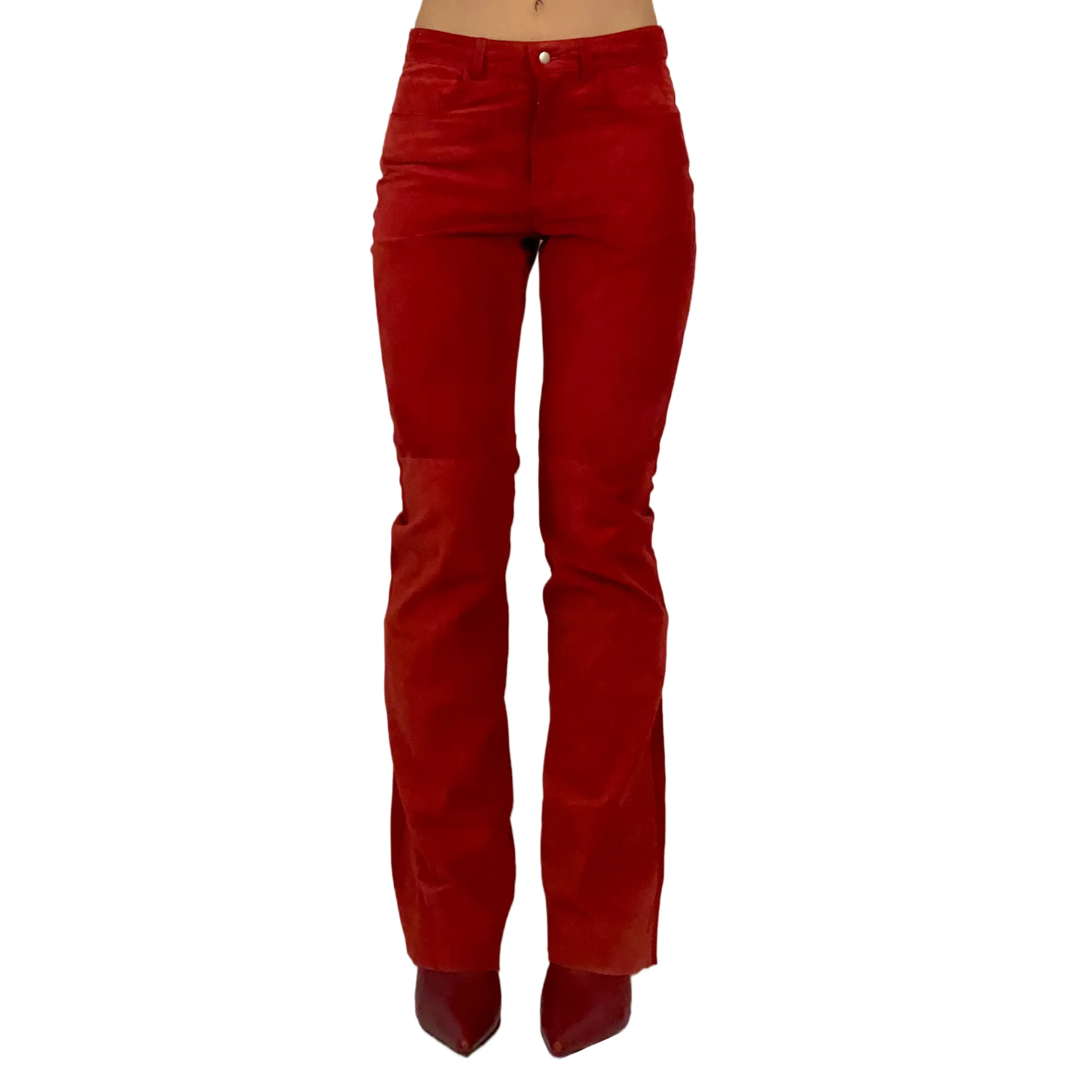 Red Leather Pants (XS)