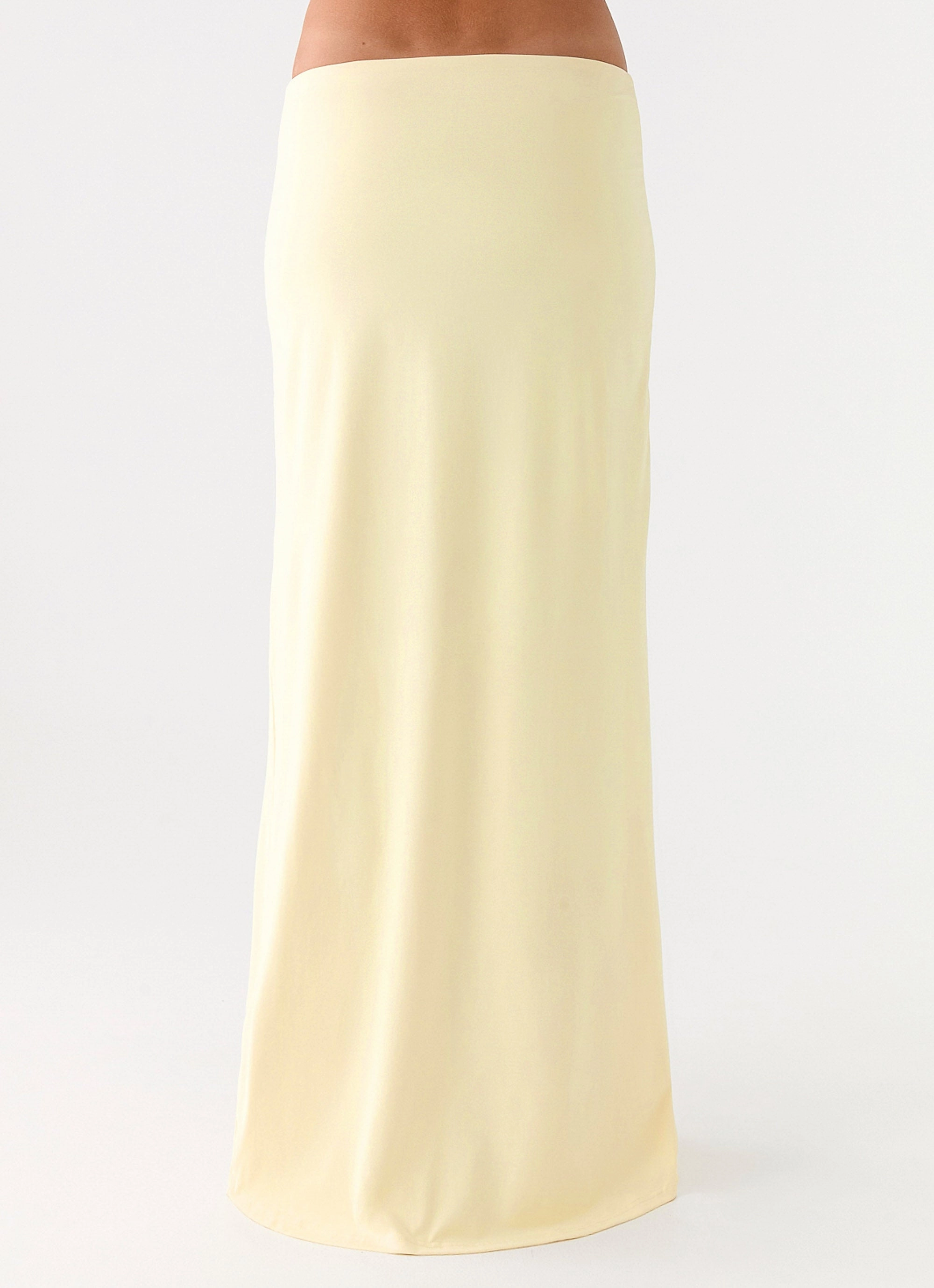 quick dry Breathable Lining Ashi Maxi Skirt - Yellow