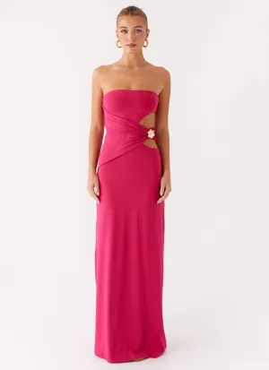 Anetta Maxi Dress - Fuchsia Casual Style Wear Day-to-evening dress