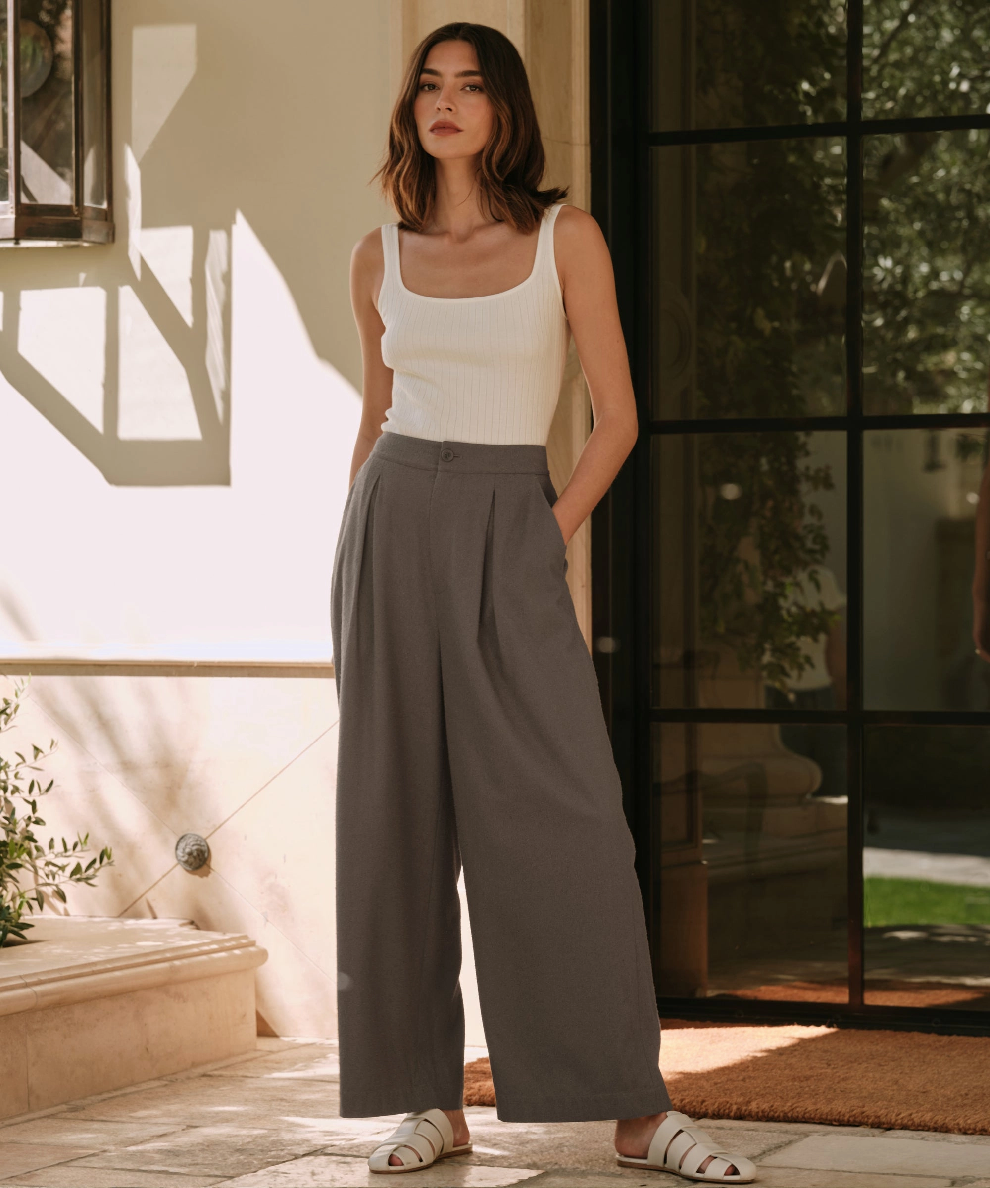 Comfortable Look WaterRepellent Relaxed Trouser