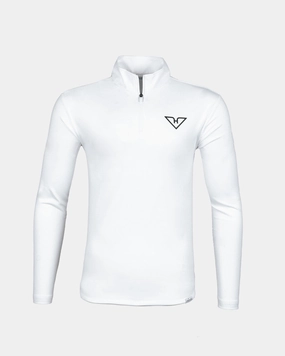 Hot Weather Everyday Comfort Fit White HyFlyers Quarter Zip