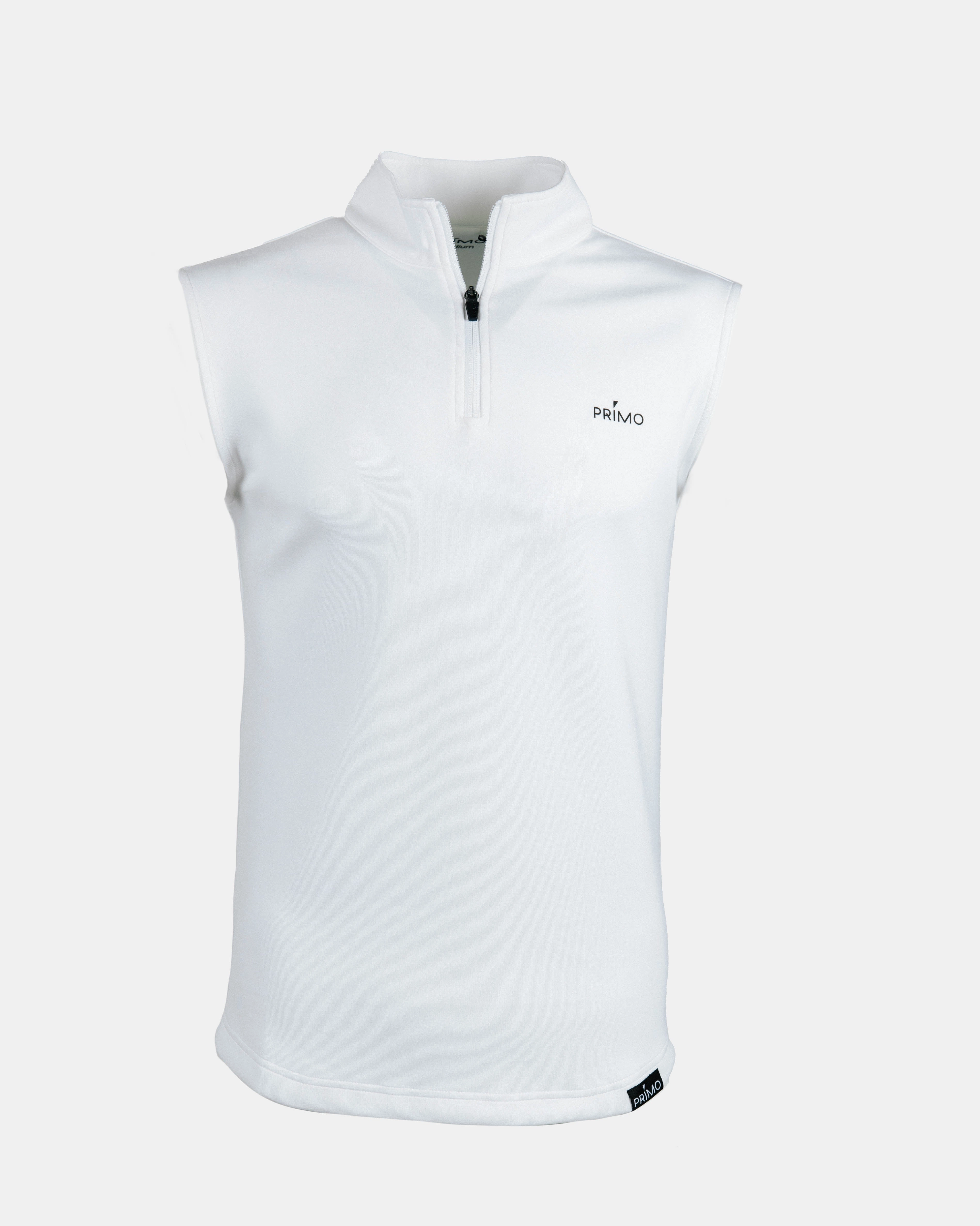 White Quarter Zip Vest Soft Inner Lining