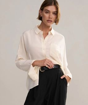 Silk Sloane Shirt Ventilated Back Panel Modern Silhouette