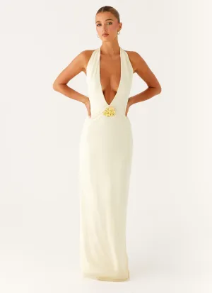 Relax Cut Spirit Maxi Dress - Yellow