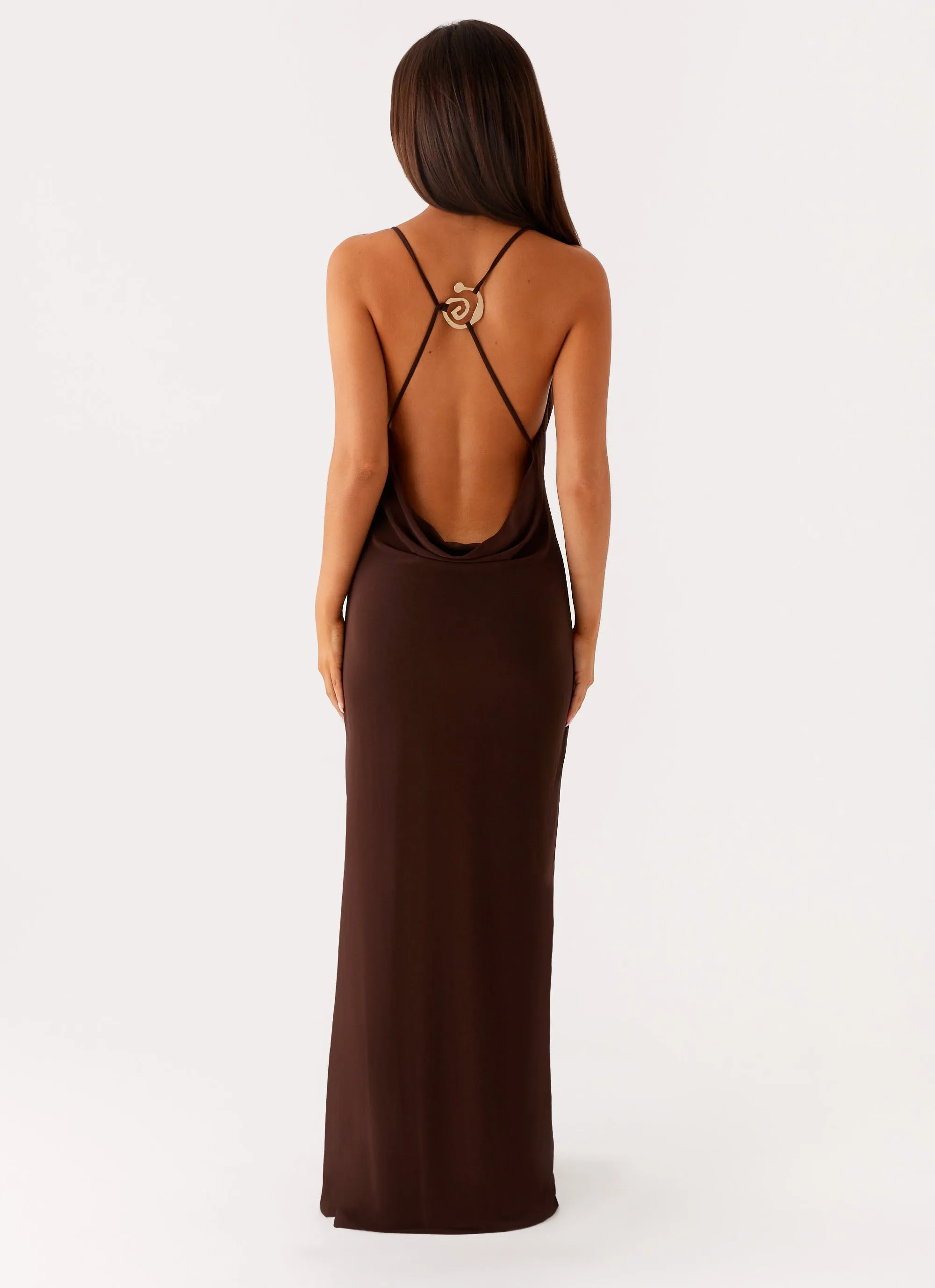 Breezy Mood Game Player Maxi Dress - Chocolate