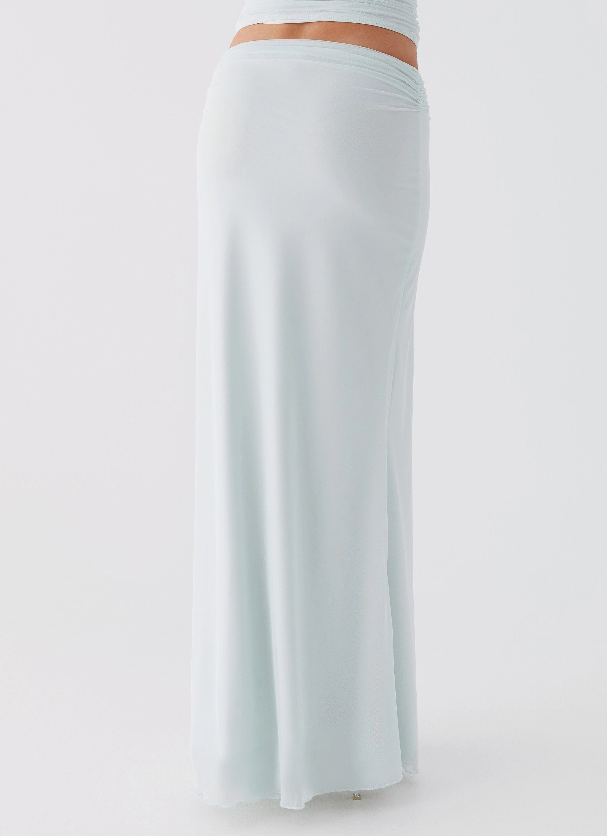 Rayne Maxi Skirt - Sage Cuffed hem
