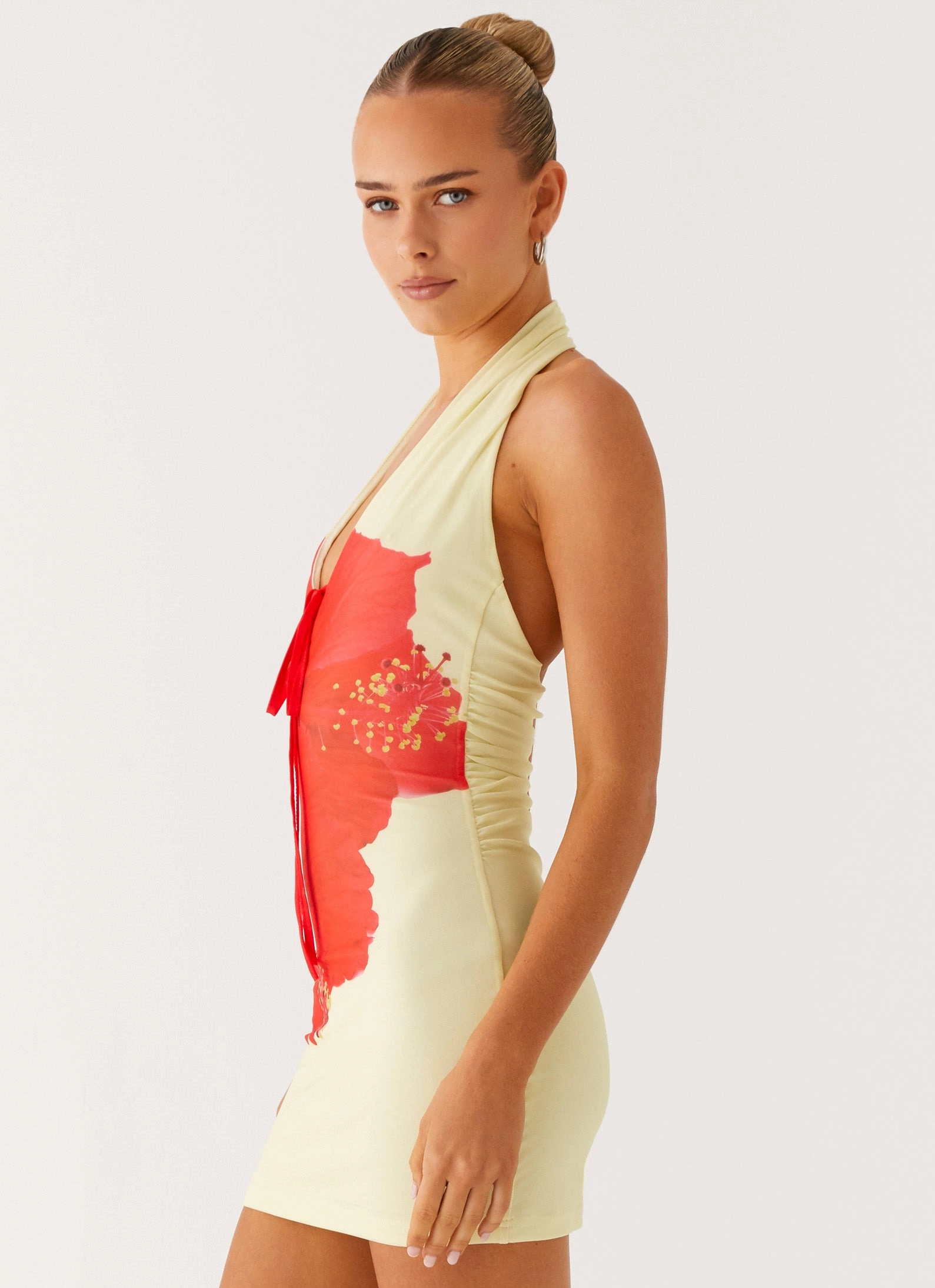 Know You Better Mini Dress - Scarlet Floral Jewel-Tone