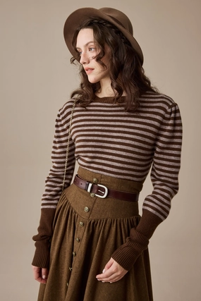 Office Attire Oxford 13|100% wool classic striped pullover jumper