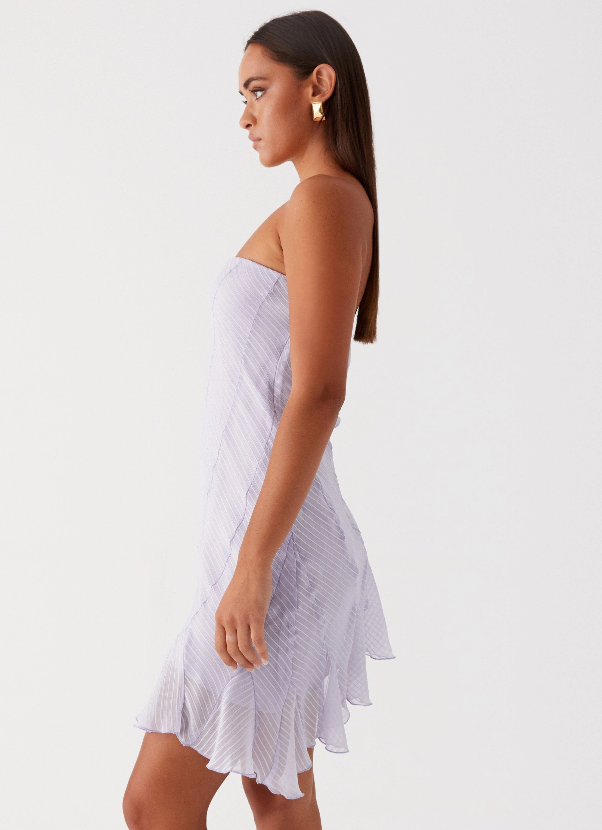 Yolanda Mini Dress - Lavender Comfortable texture