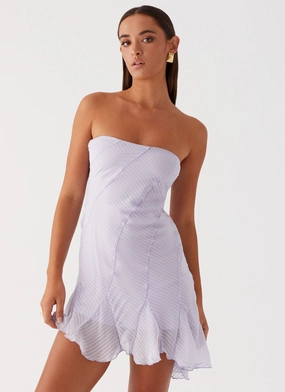 Compact Fit OdorControlTreatment Yolanda Mini Dress - Lavender