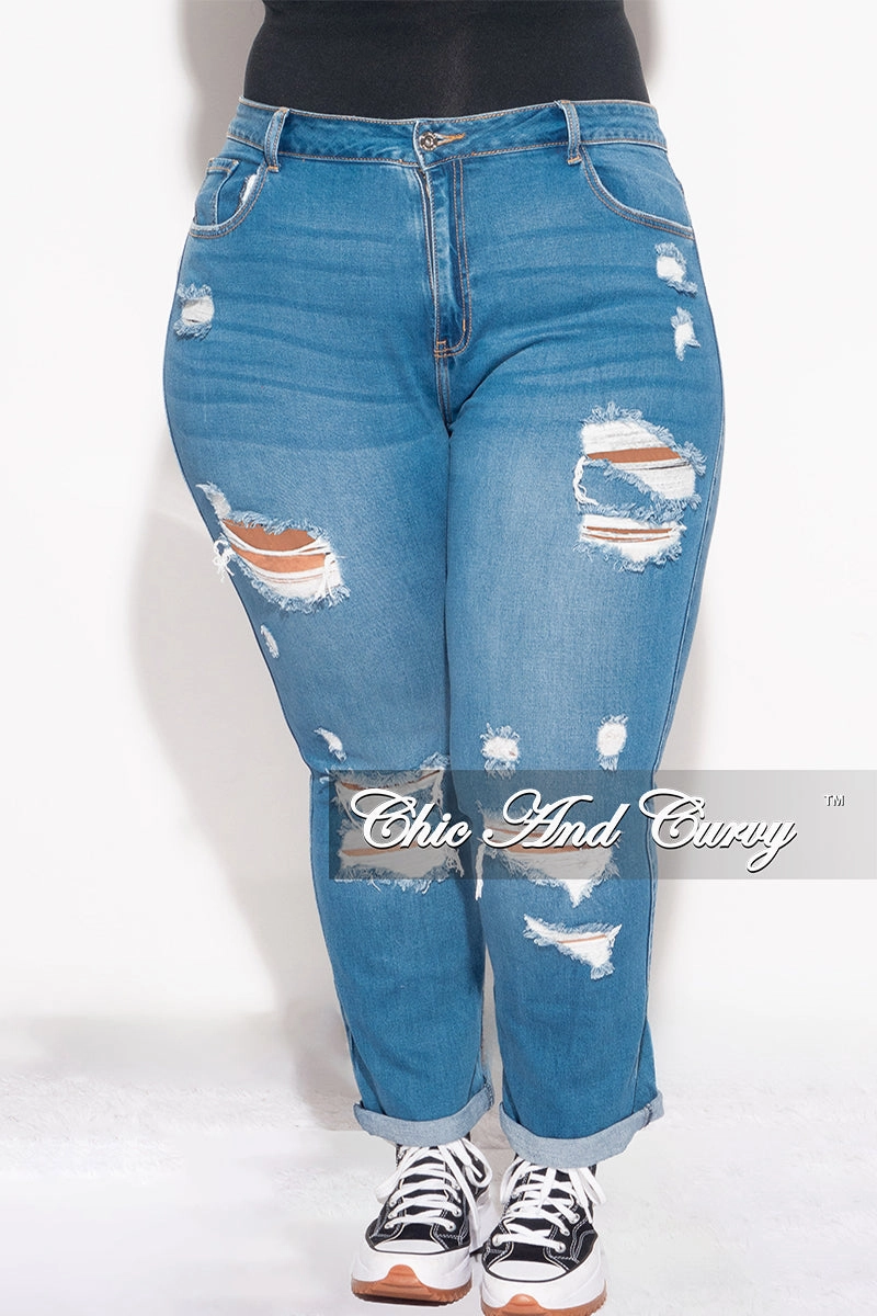 Final Sale Plus Size Denim Jeans Casual Edge