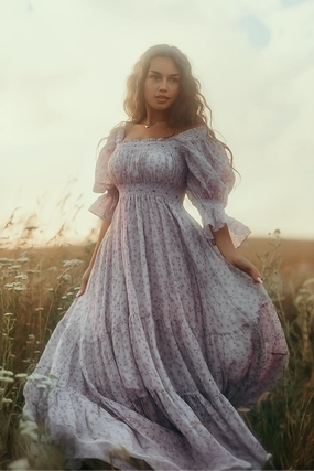 Weekend Ready Professional Wear Cloud 21 | smocking embroidery linen dress