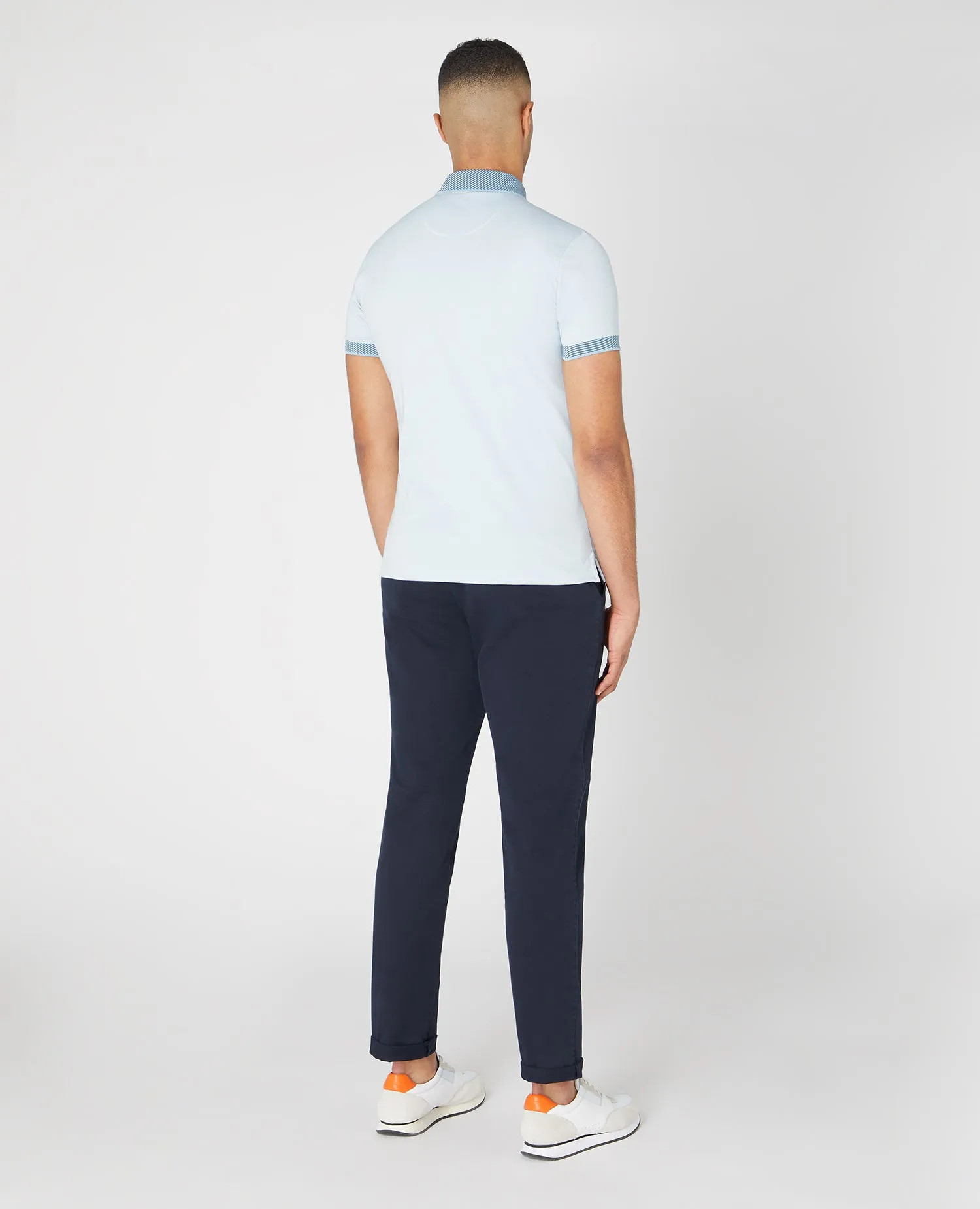 Remus Uomo Short Sleeve Polo Shirt - Blue