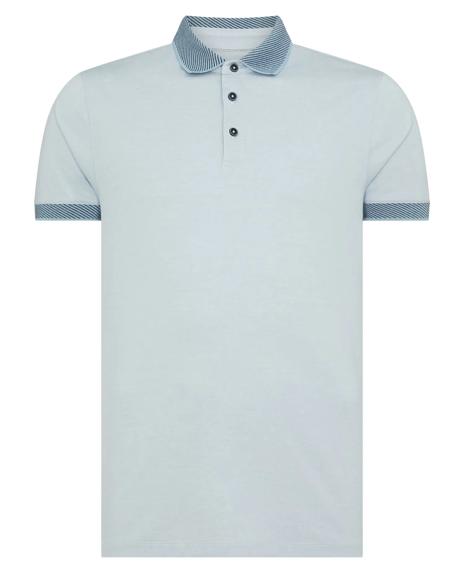 Remus Uomo Short Sleeve Polo Shirt - Blue