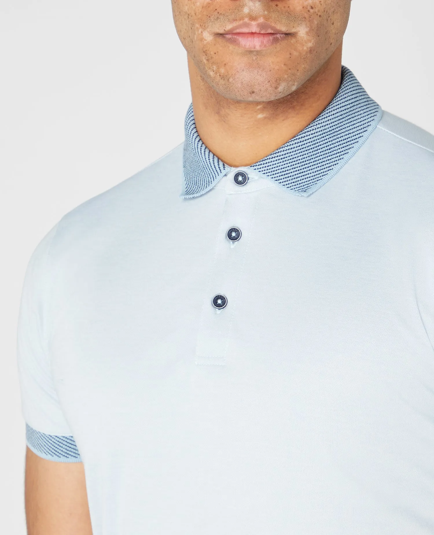 Remus Uomo Short Sleeve Polo Shirt - Blue