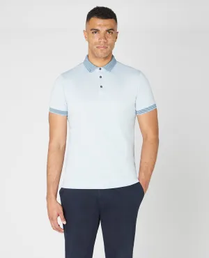 Remus Uomo Short Sleeve Polo Shirt - Blue