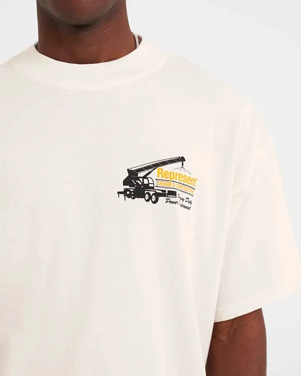 Represent Design & Construction T-Shirt Flat White