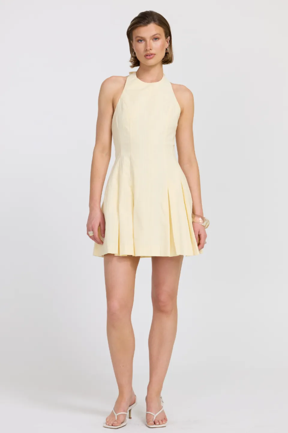 Reprive Pannacotta Halter Mini Dress