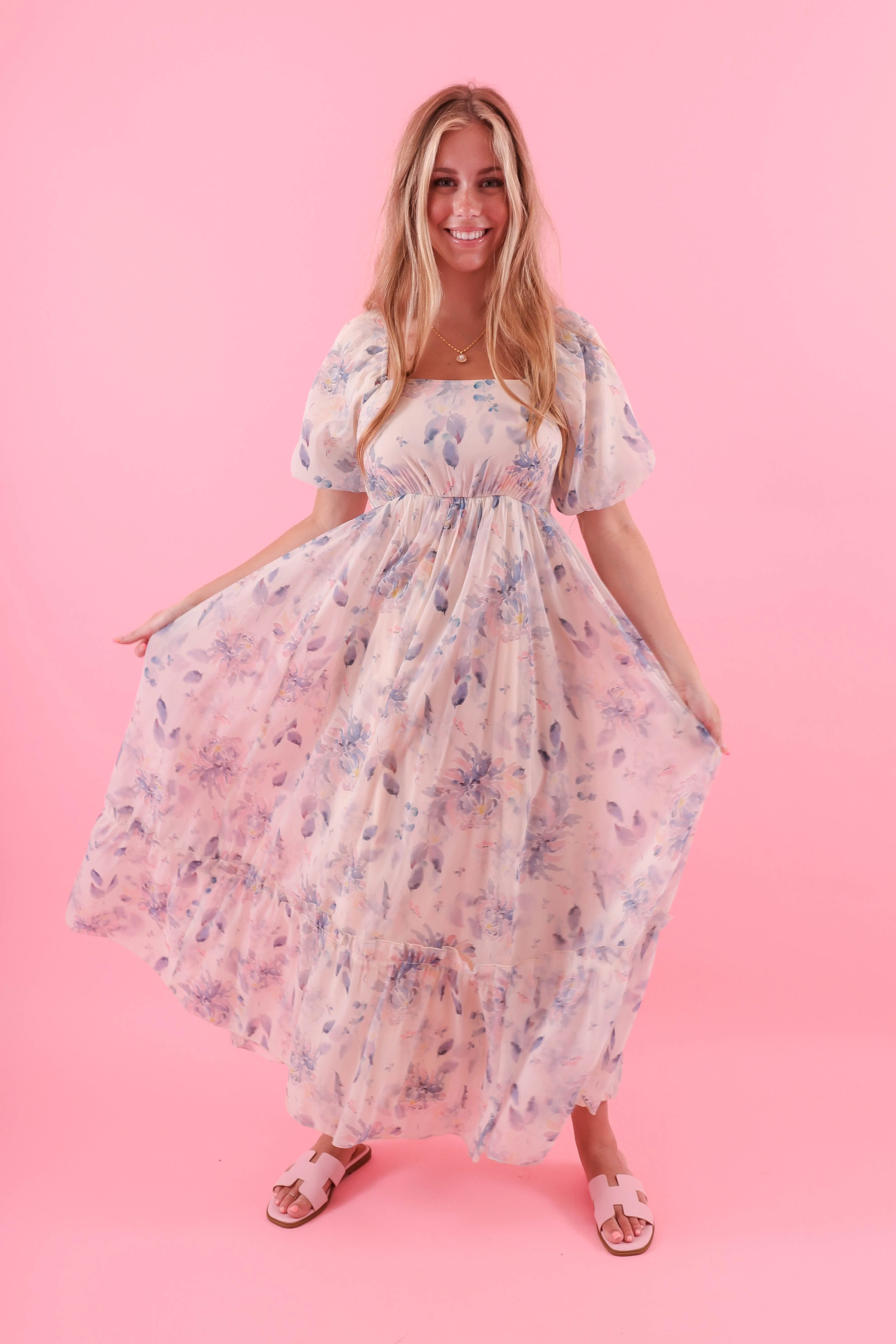 Perfect Shape Simple Texture RESTOCK: A Glimpse Of The Past Maxi Dress