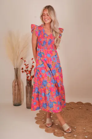 Balloon-Sleeve RESTOCK: It's No Surprise Dress-Floral