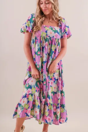 RESTOCK: Lots to Ponder Midi Dress Comfortable Touch