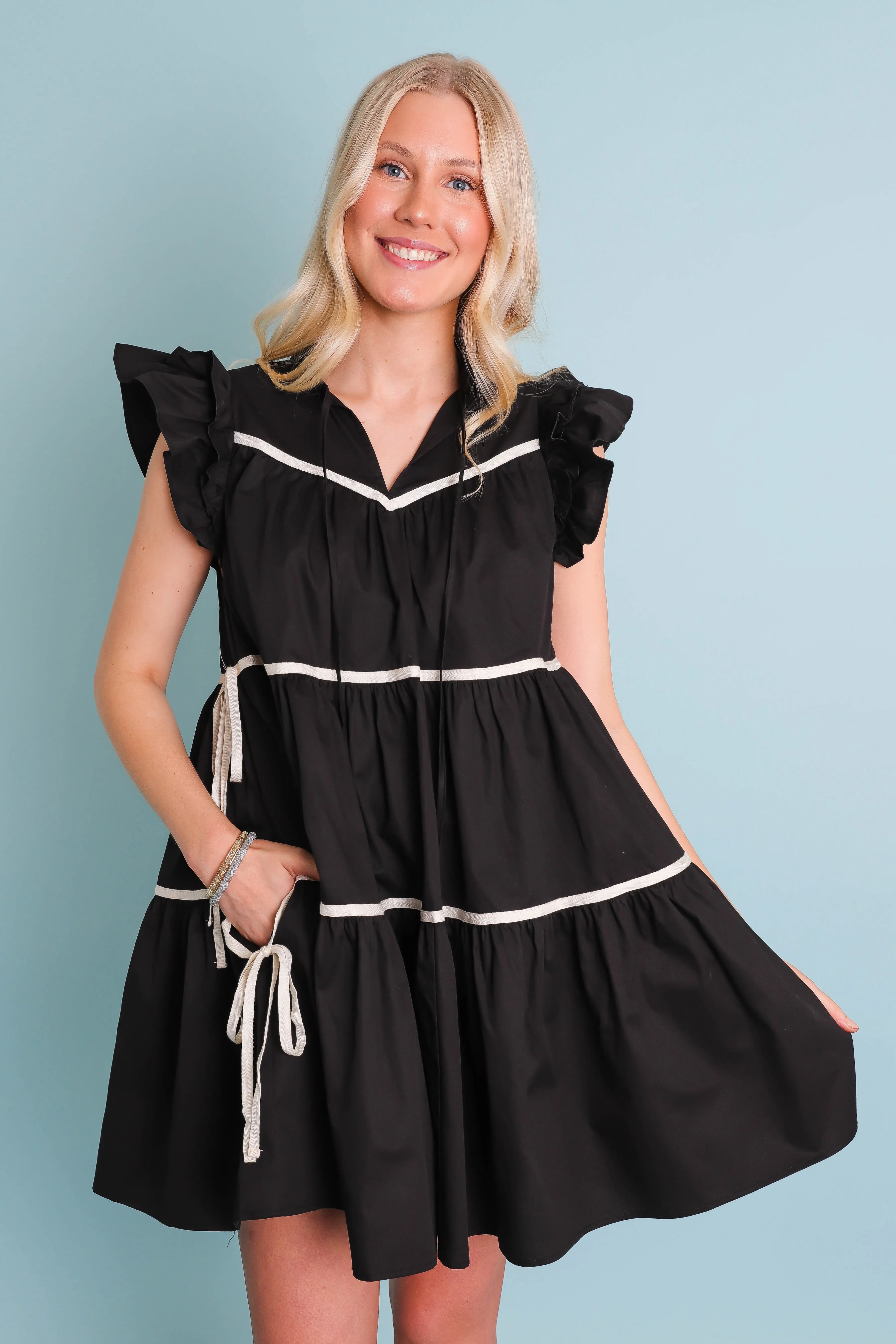 soft fit Weekend Style RESTOCK: Meet Me In Paris Dress-Black